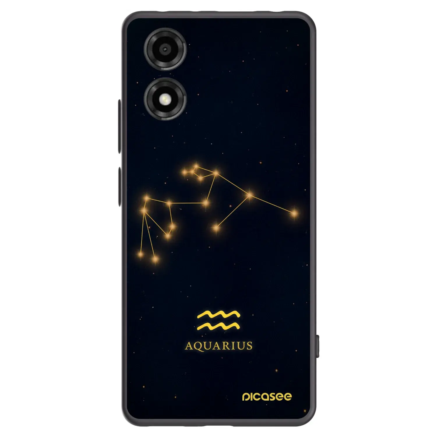 Silikonový černý obal pro Motorola Moto E14 - AQUARIUS