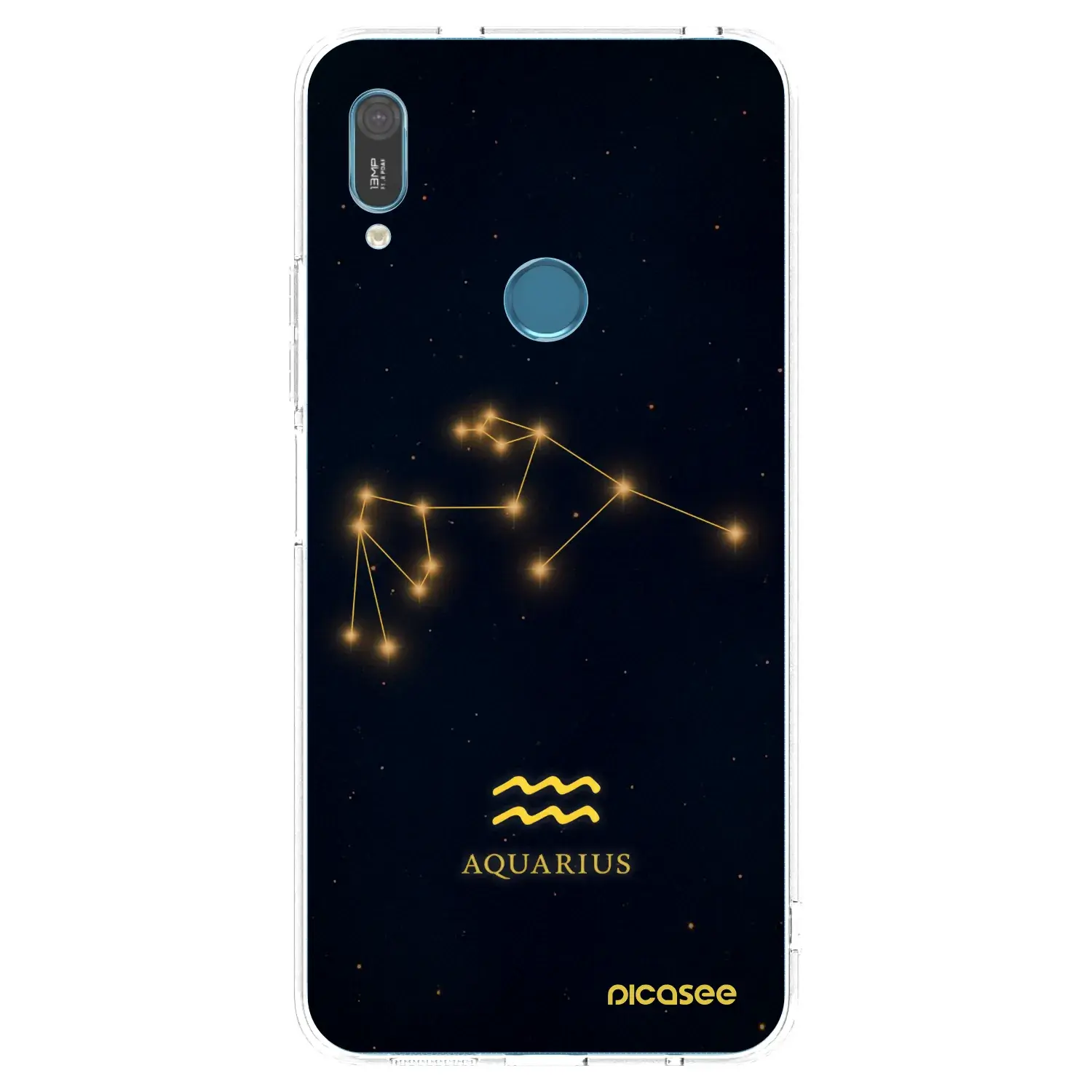 Silikonový průhledný obal pro Huawei Y6 2019 - AQUARIUS