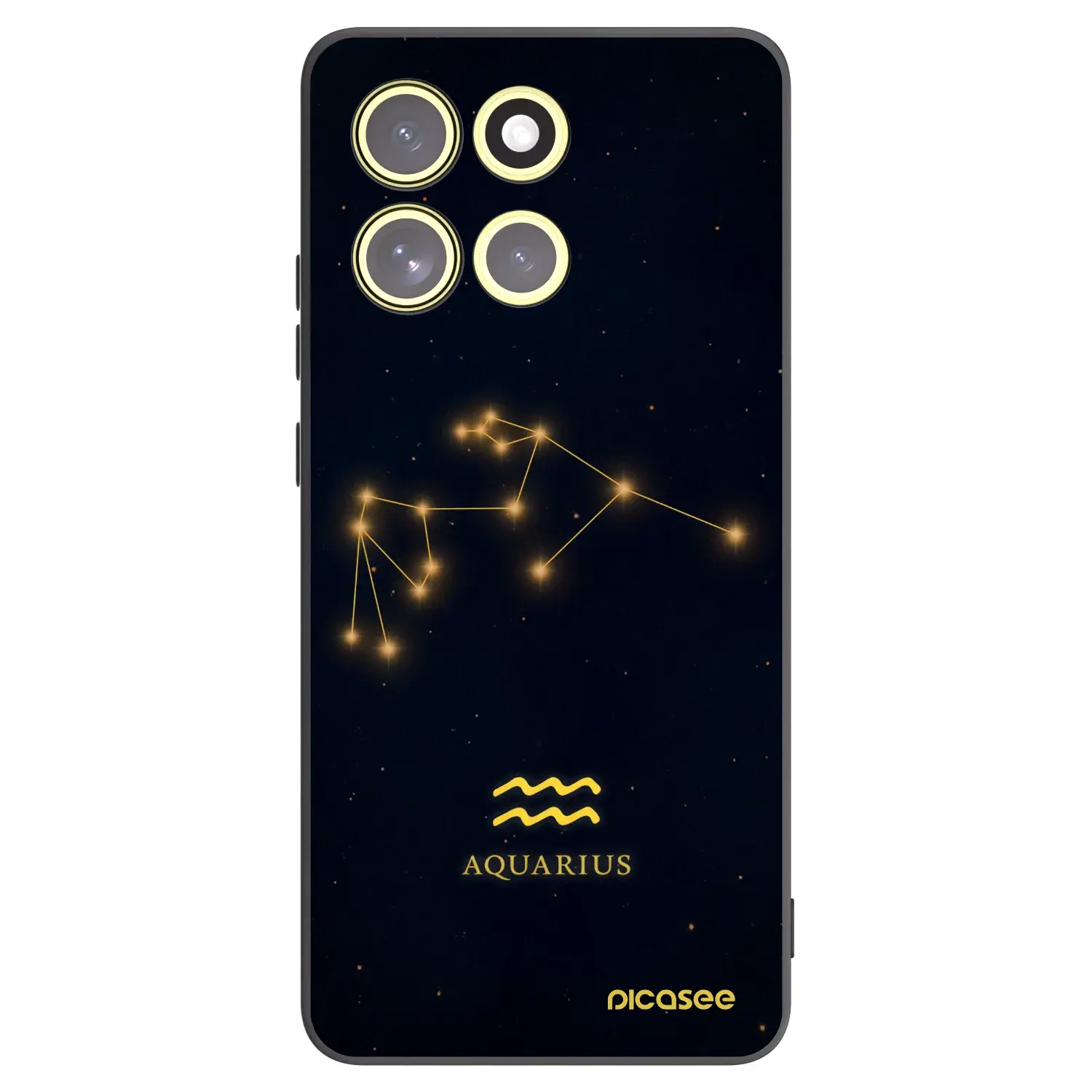 Silikonový černý obal pro Motorola Moto G86 5G - AQUARIUS