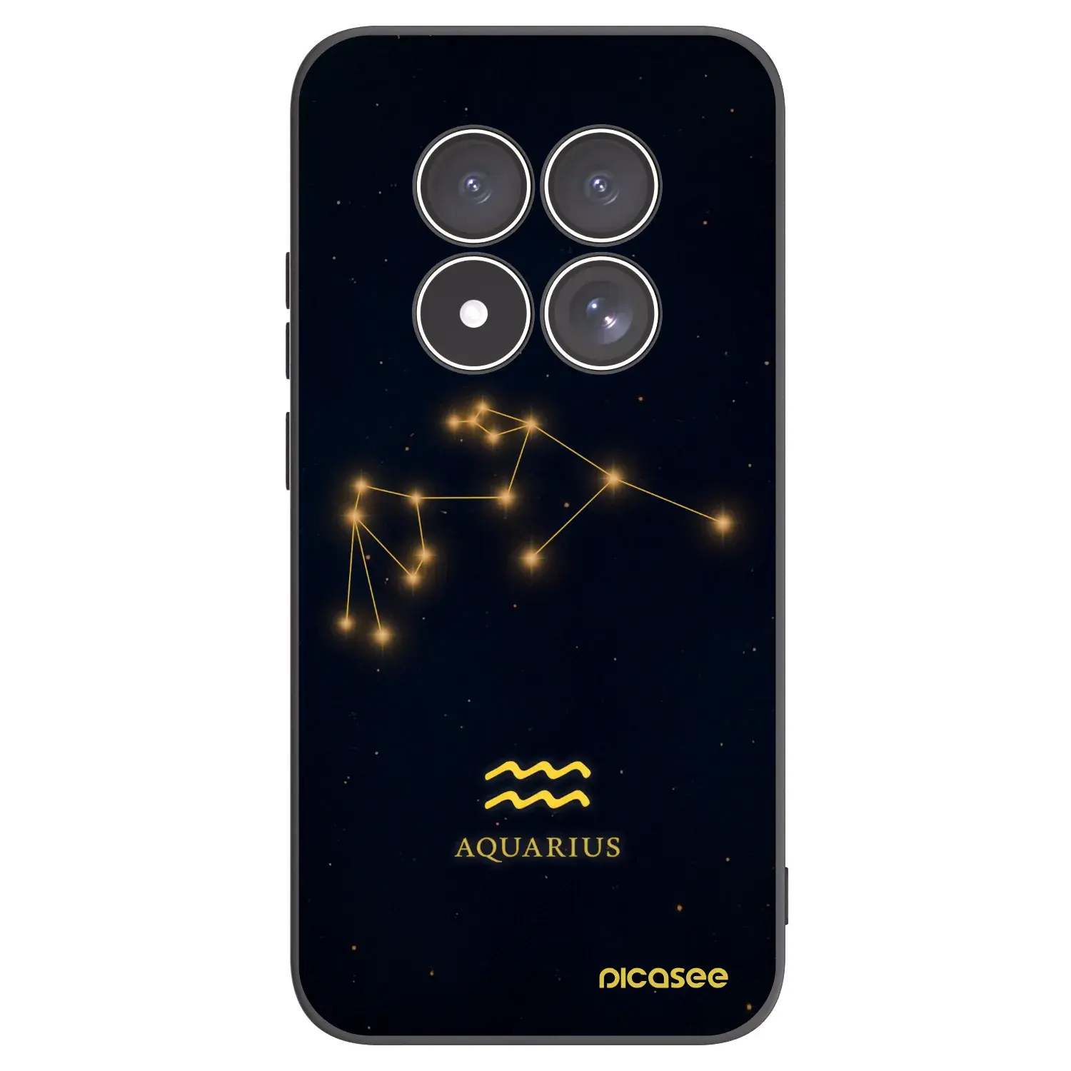 Silikonový černý obal pro Xiaomi Redmi Note 15 Pro 4G - AQUARIUS