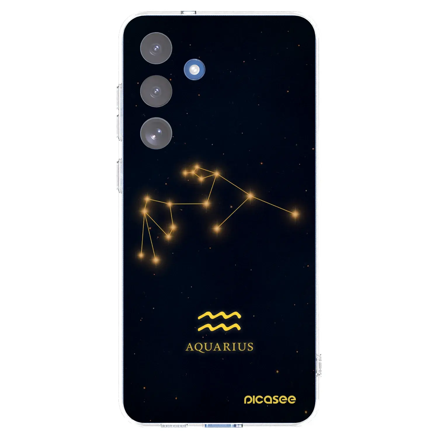 Silikonový průhledný obal pro Samsung Galaxy S25 FE 5G - AQUARIUS