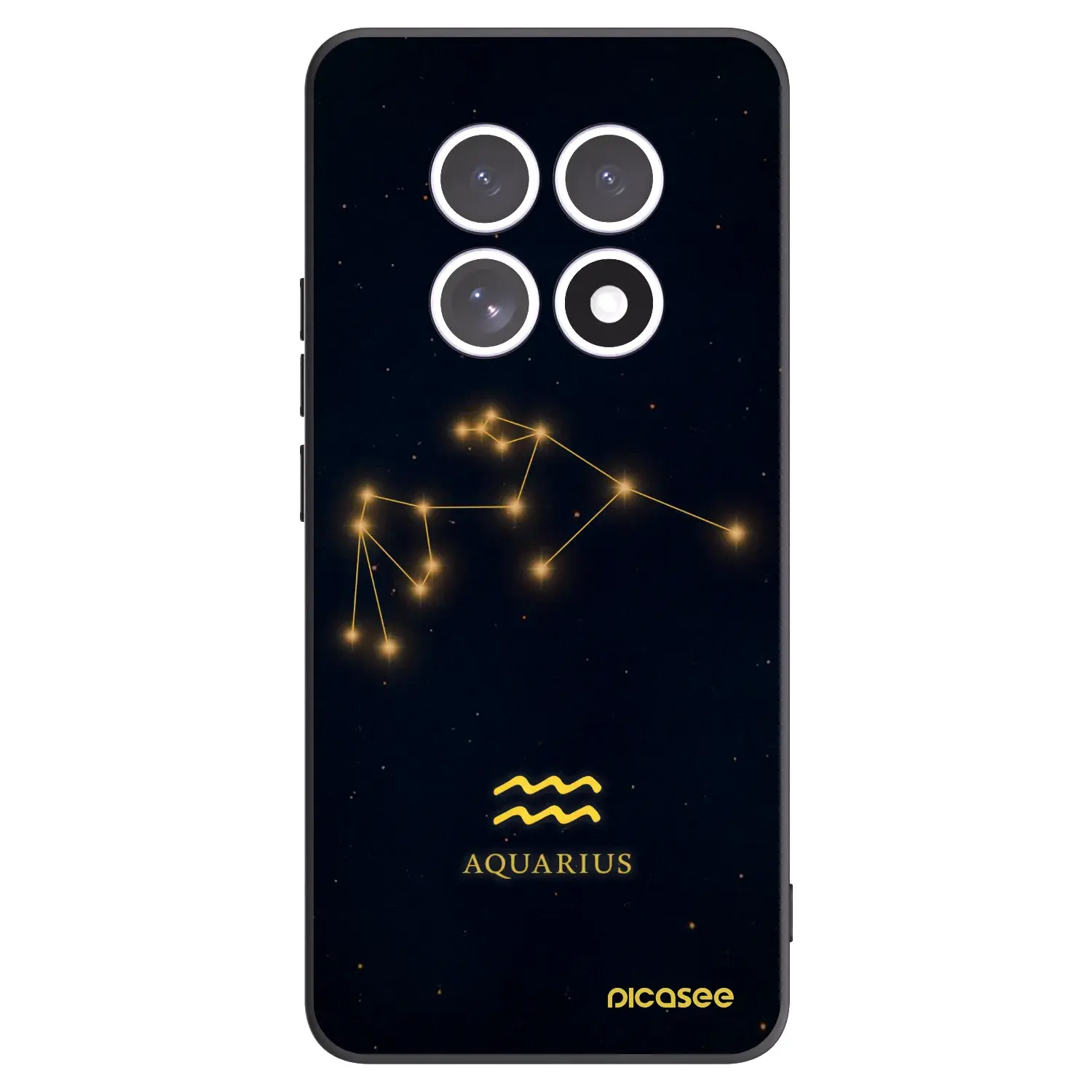 Silikonový černý obal pro Xiaomi Redmi Note 15 4G - AQUARIUS
