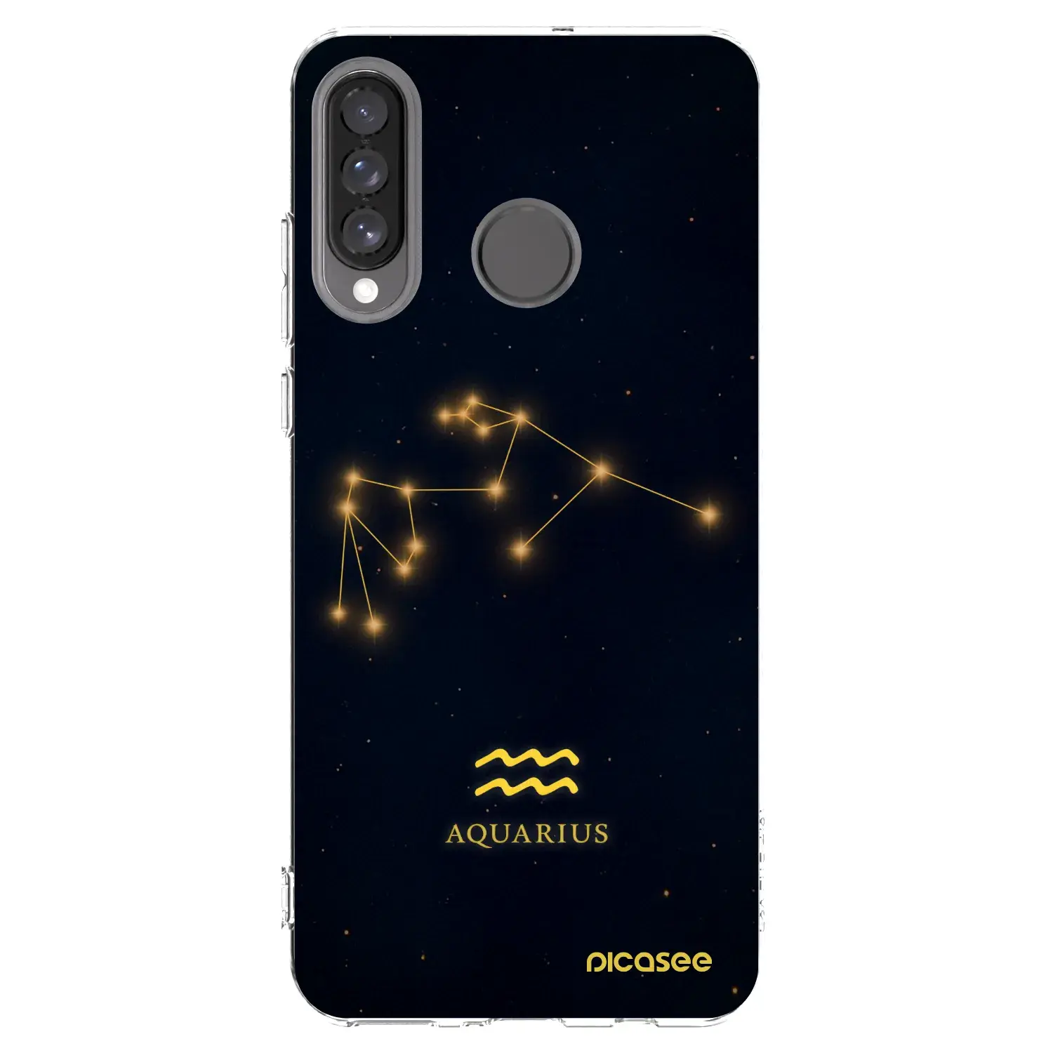 Silikonový průhledný obal pro Huawei P30 Lite - AQUARIUS