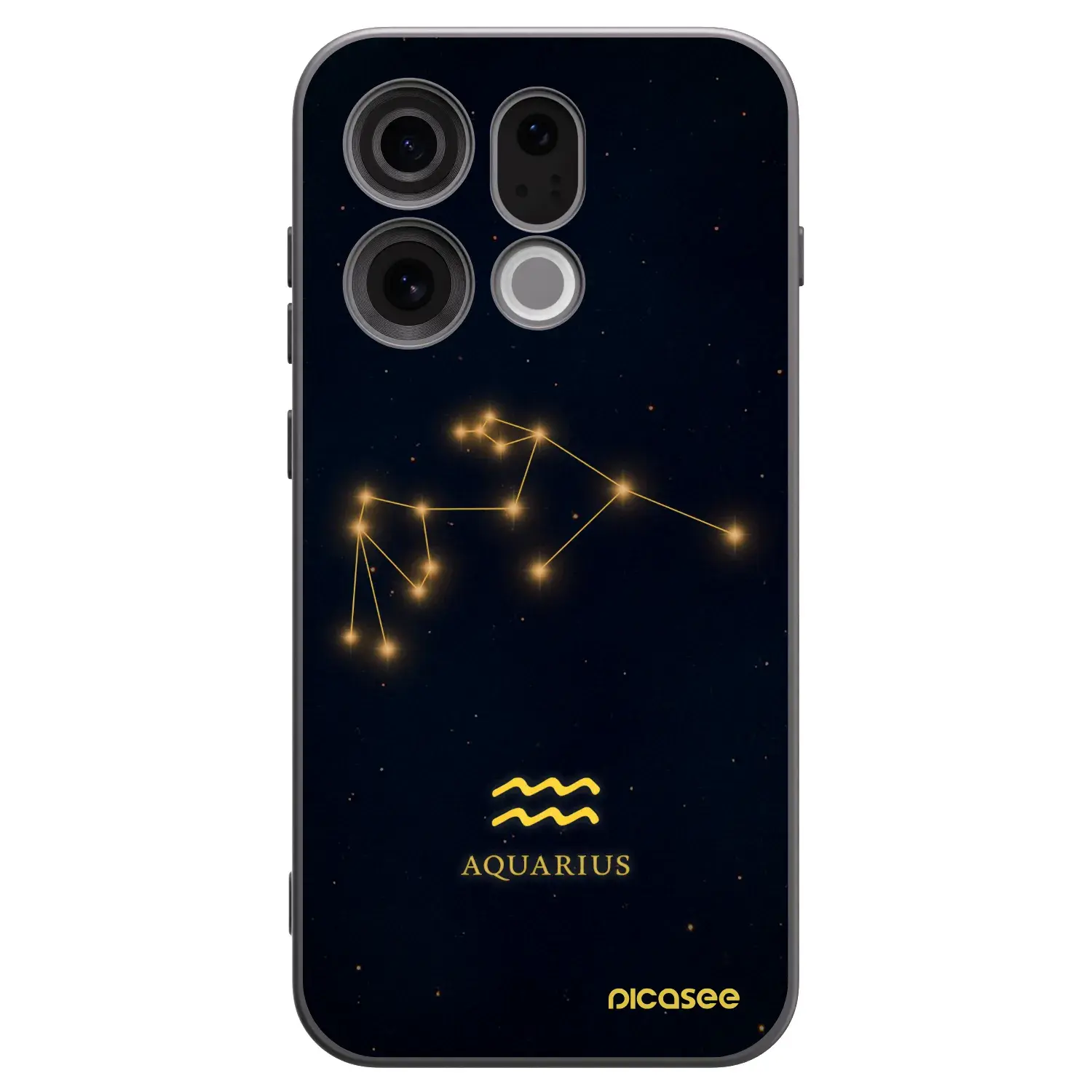 Silikonový černý obal pro OPPO Find X9 - AQUARIUS