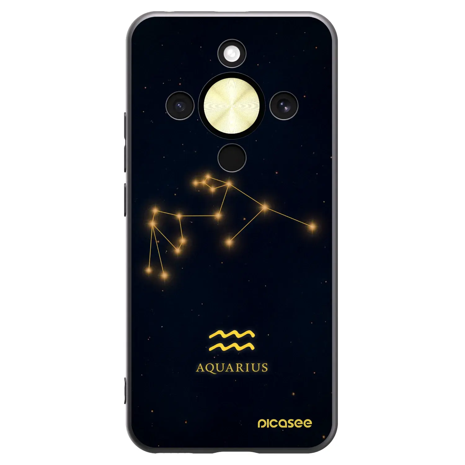 Silikonový černý obal pro Honor Magic8 Lite 5G - AQUARIUS