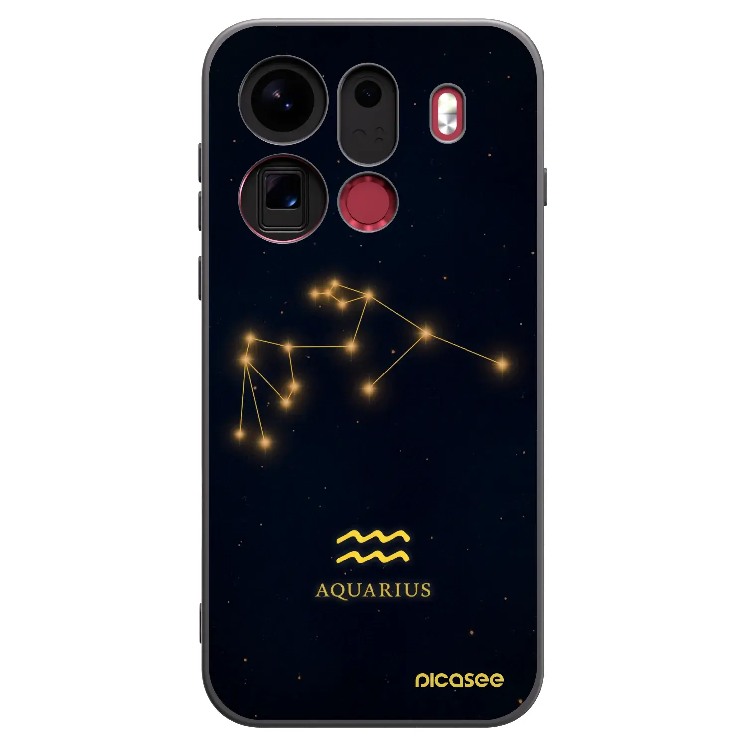 Silikonový černý obal pro OPPO Find X9 Pro - AQUARIUS