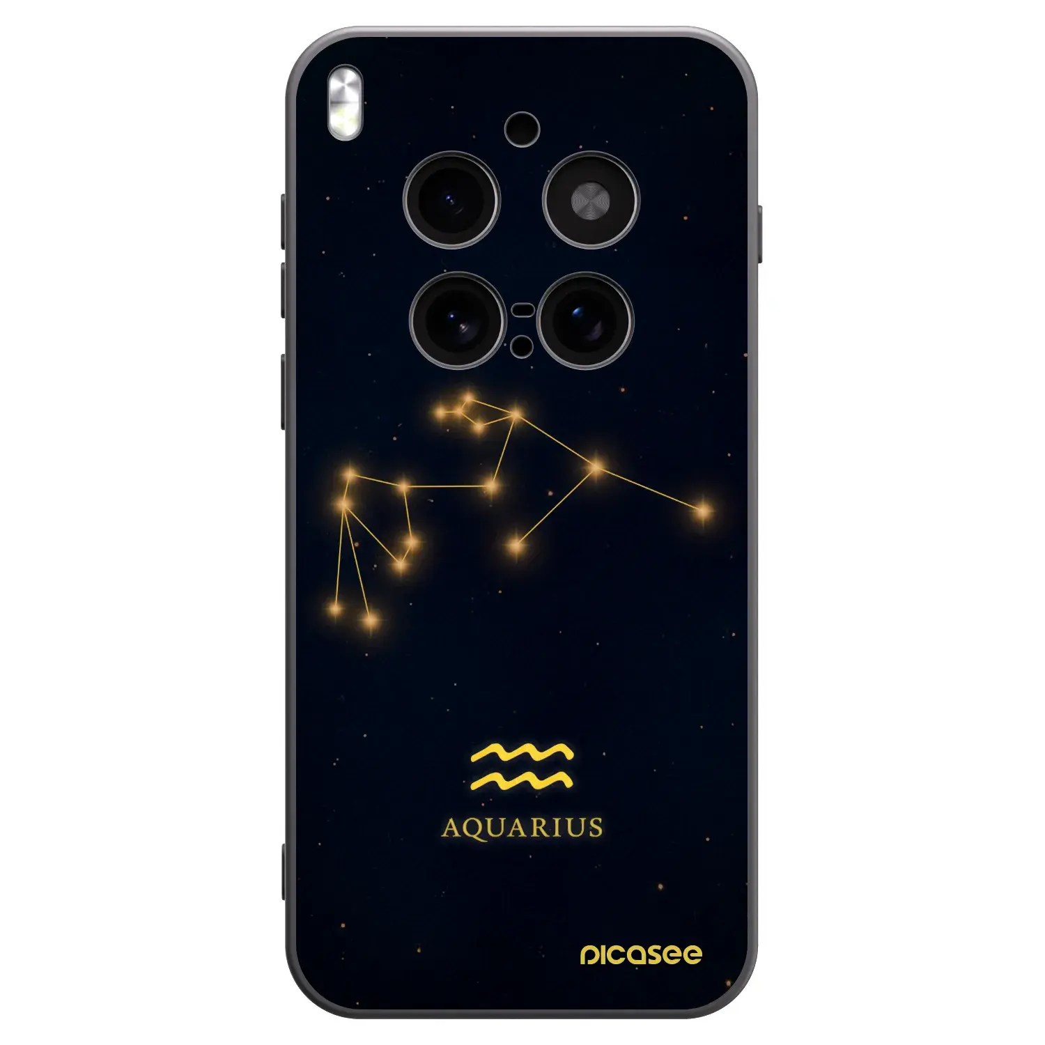Silikonový černý obal pro Vivo X300 Pro - AQUARIUS