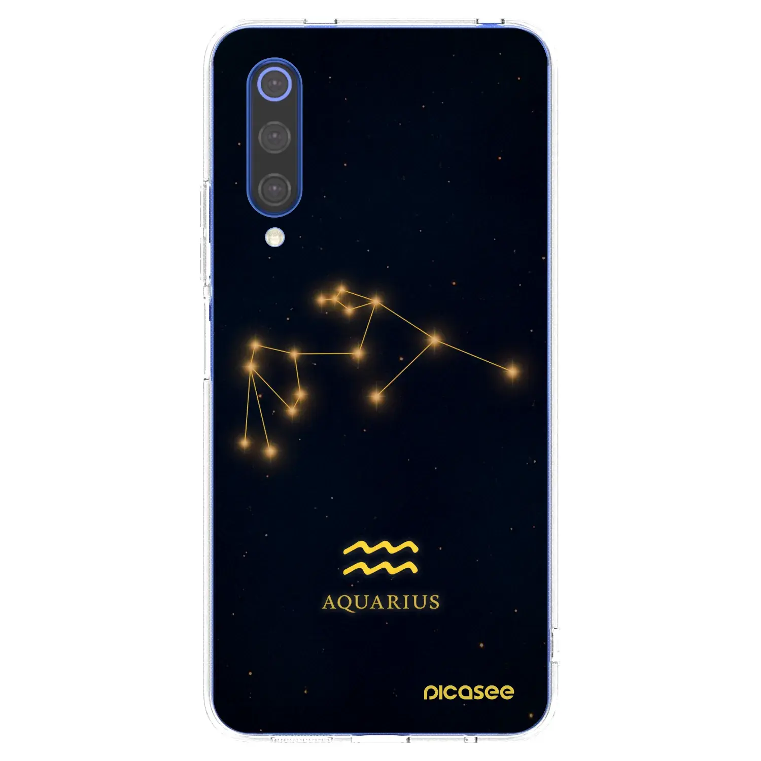 Silikonový průhledný obal pro Xiaomi Mi 9 SE - AQUARIUS