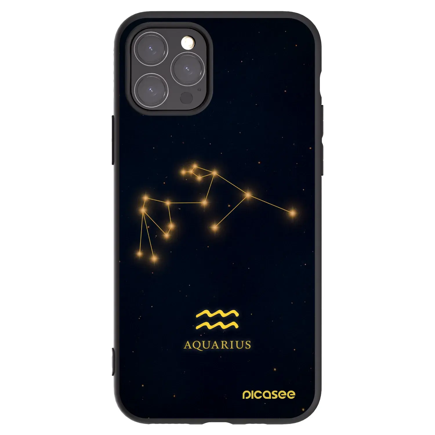 Silikonový černý obal pro Apple iPhone 11 Pro - AQUARIUS