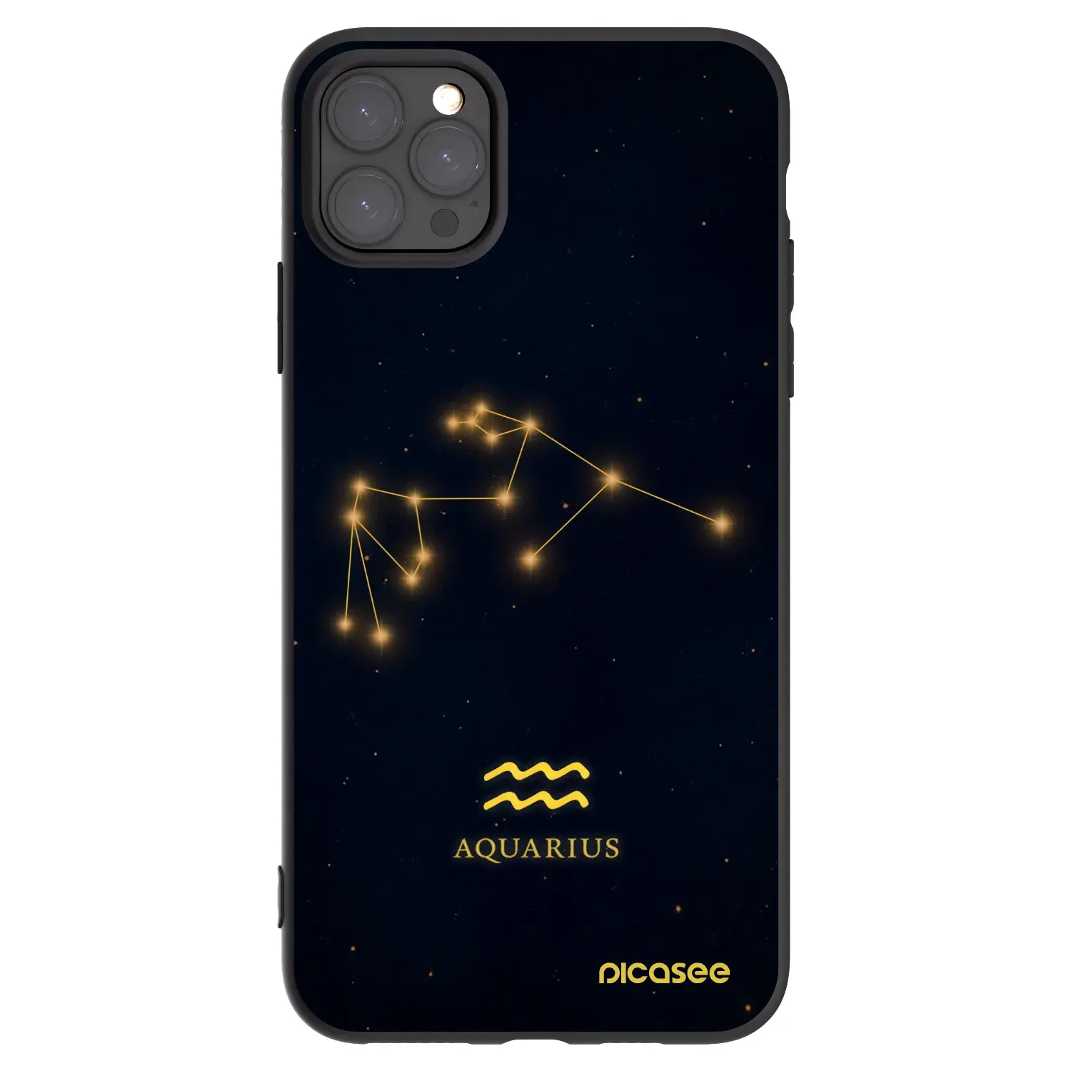 Silikonový černý obal pro Apple iPhone 11 Pro Max - AQUARIUS