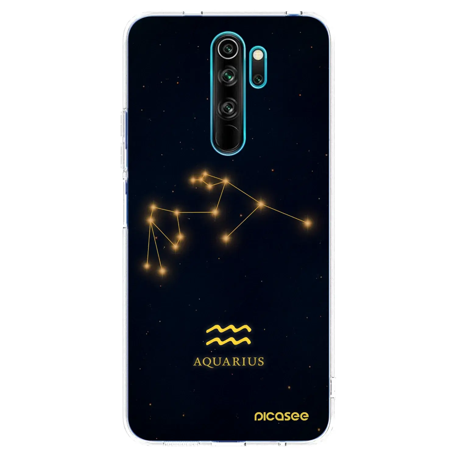 Silikonový průhledný obal pro Xiaomi Redmi Note 8 Pro - AQUARIUS