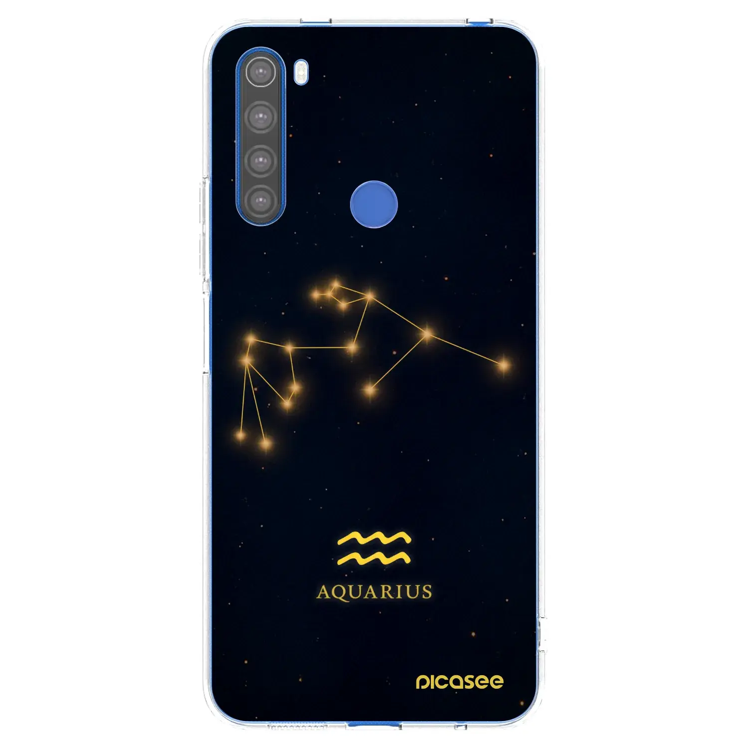 Silikonový průhledný obal pro Xiaomi Redmi Note 8T - AQUARIUS