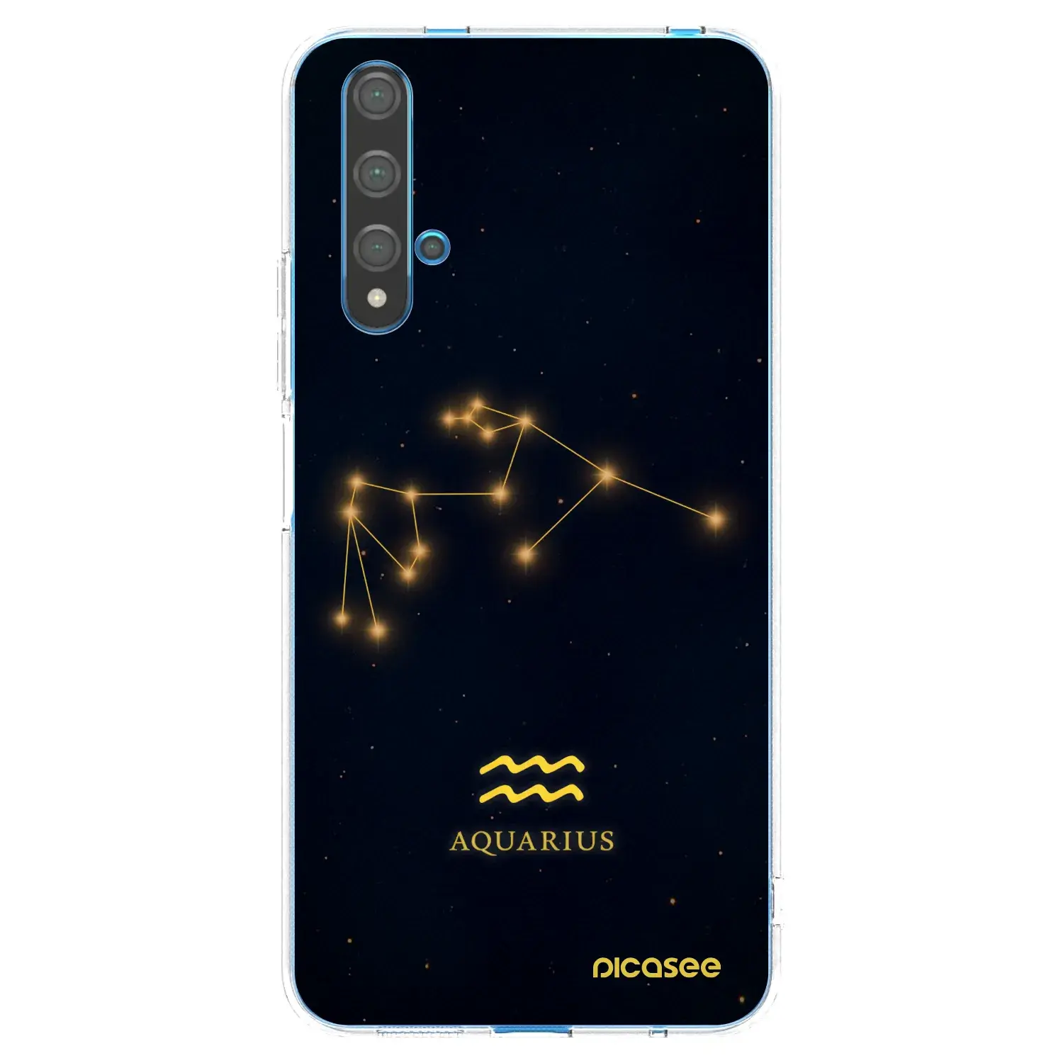 Silikonový průhledný obal pro Huawei Nova 5T - AQUARIUS
