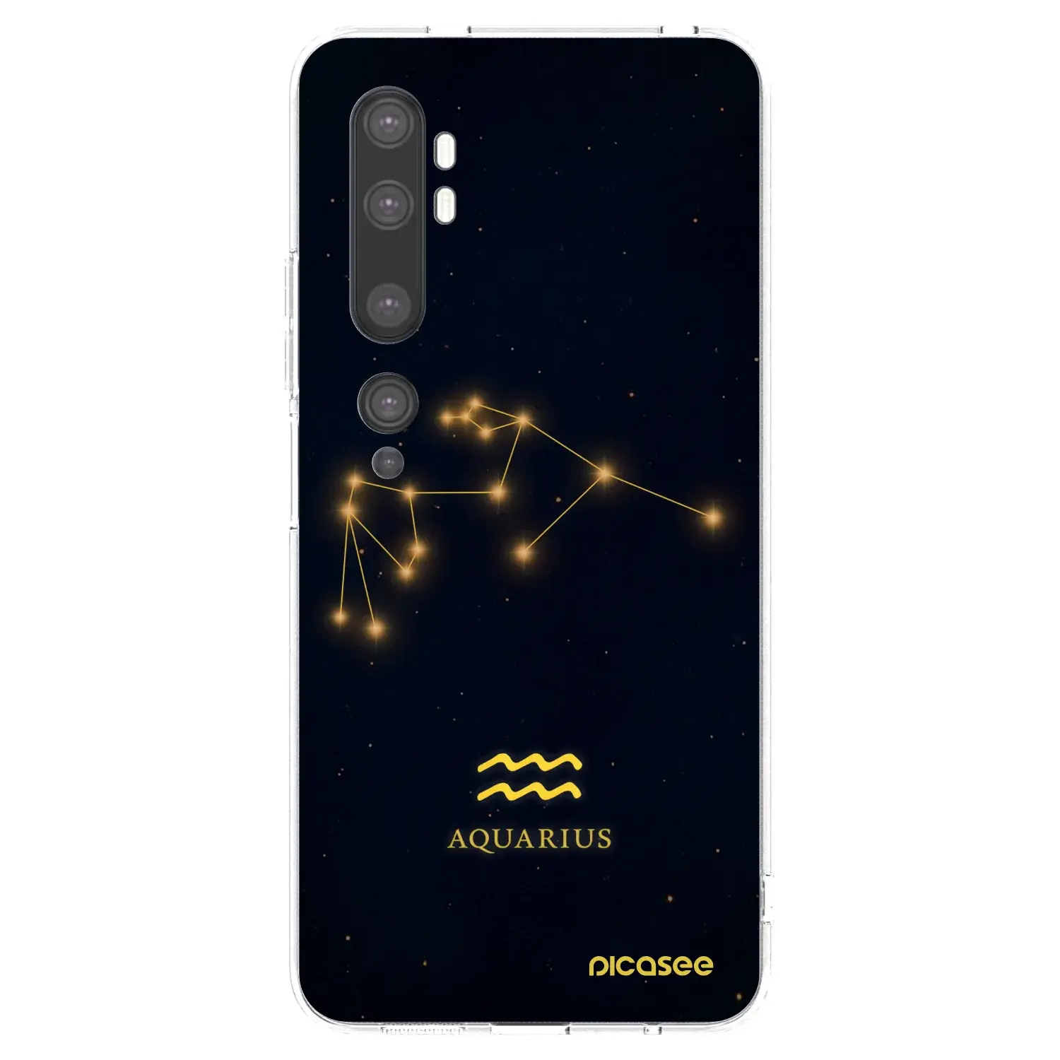 Silikonový průhledný obal pro Xiaomi Mi Note 10 (Pro) - AQUARIUS