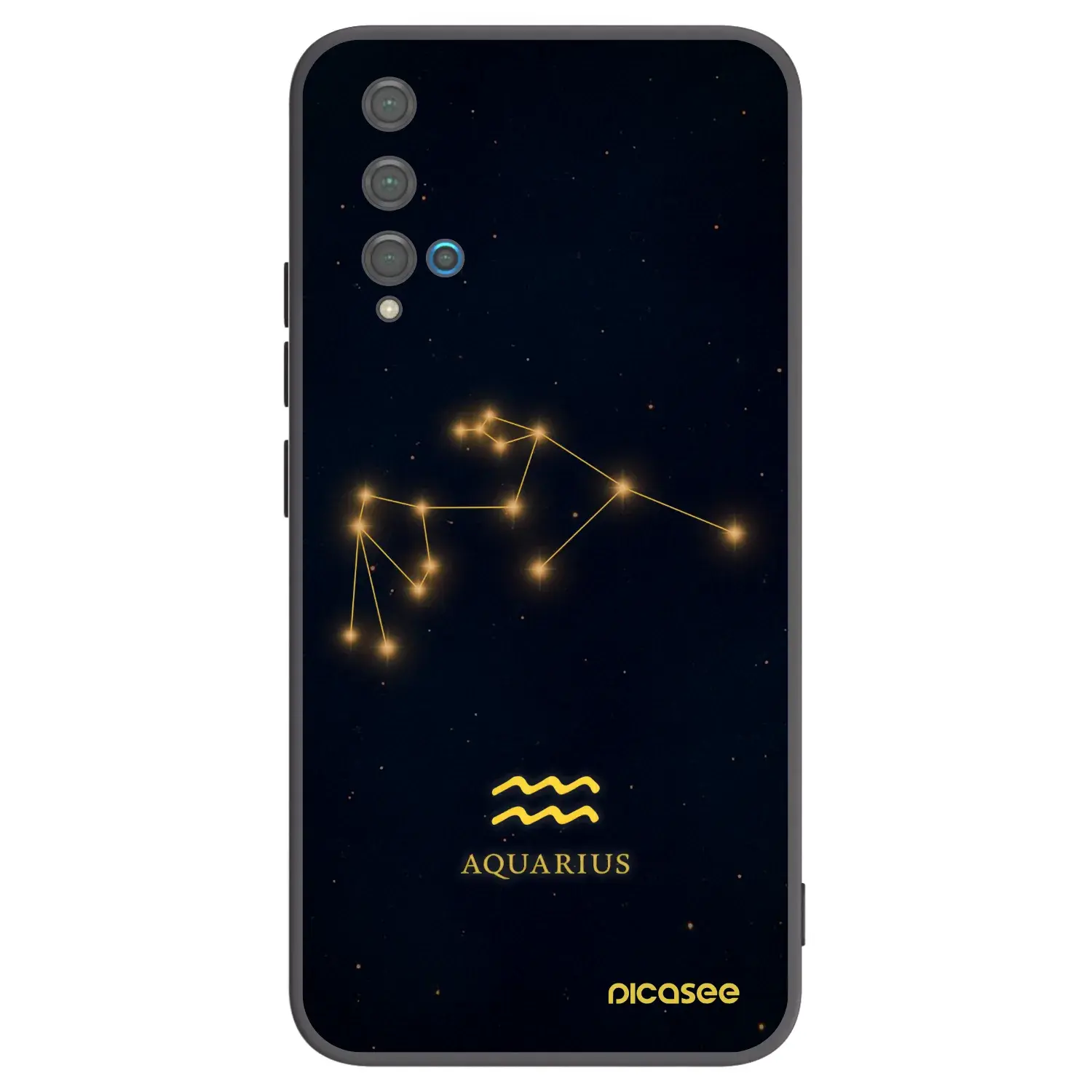 Silikonový černý obal pro Huawei Nova 5T - AQUARIUS