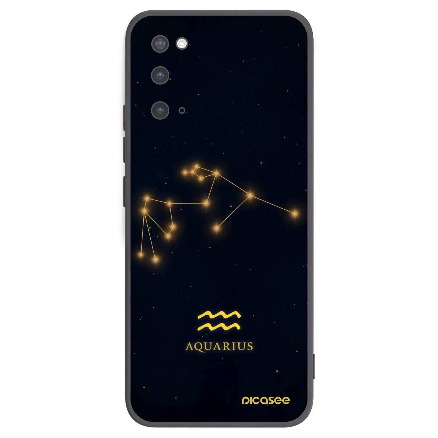 Silikonový černý obal pro Samsung Galaxy S20 G980F - AQUARIUS