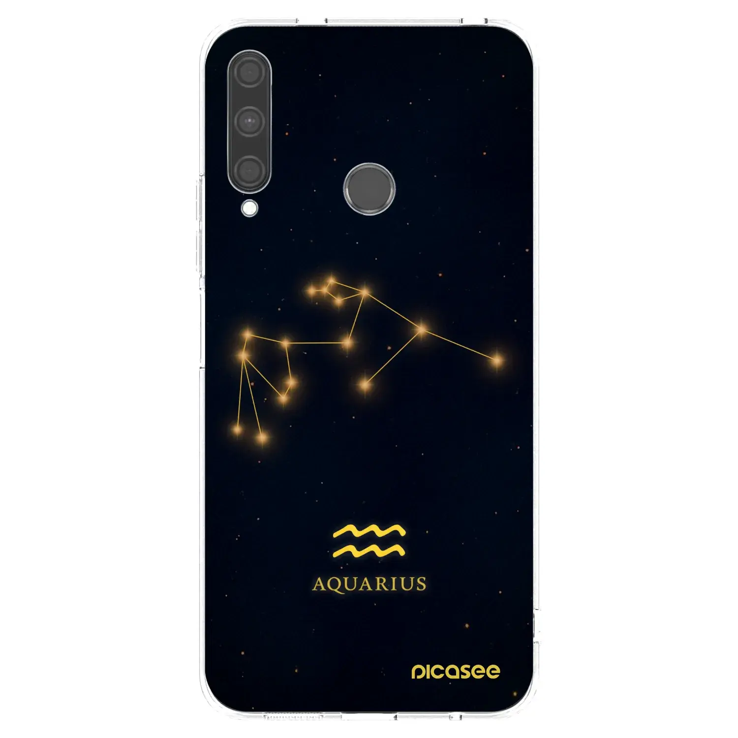 Silikonový průhledný obal pro Huawei P40 Lite E - AQUARIUS