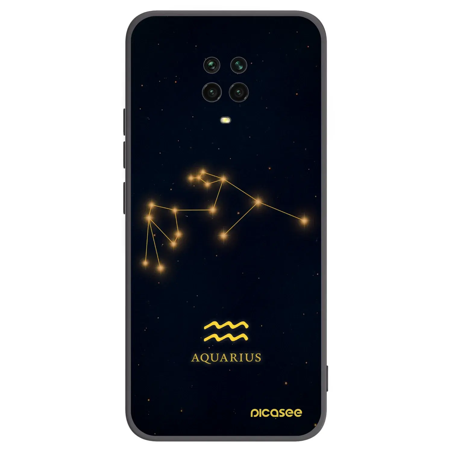 Silikonový černý obal pro Xiaomi Redmi Note 9 Pro - AQUARIUS