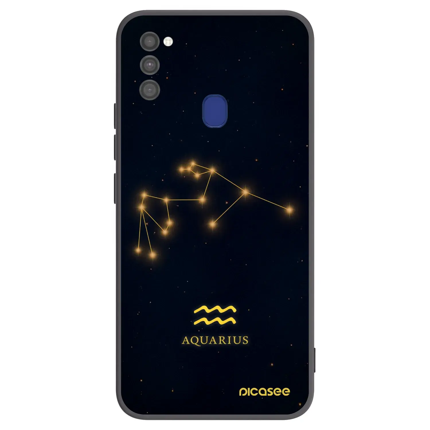 Silikonový černý obal pro Samsung Galaxy M21 M215F - AQUARIUS