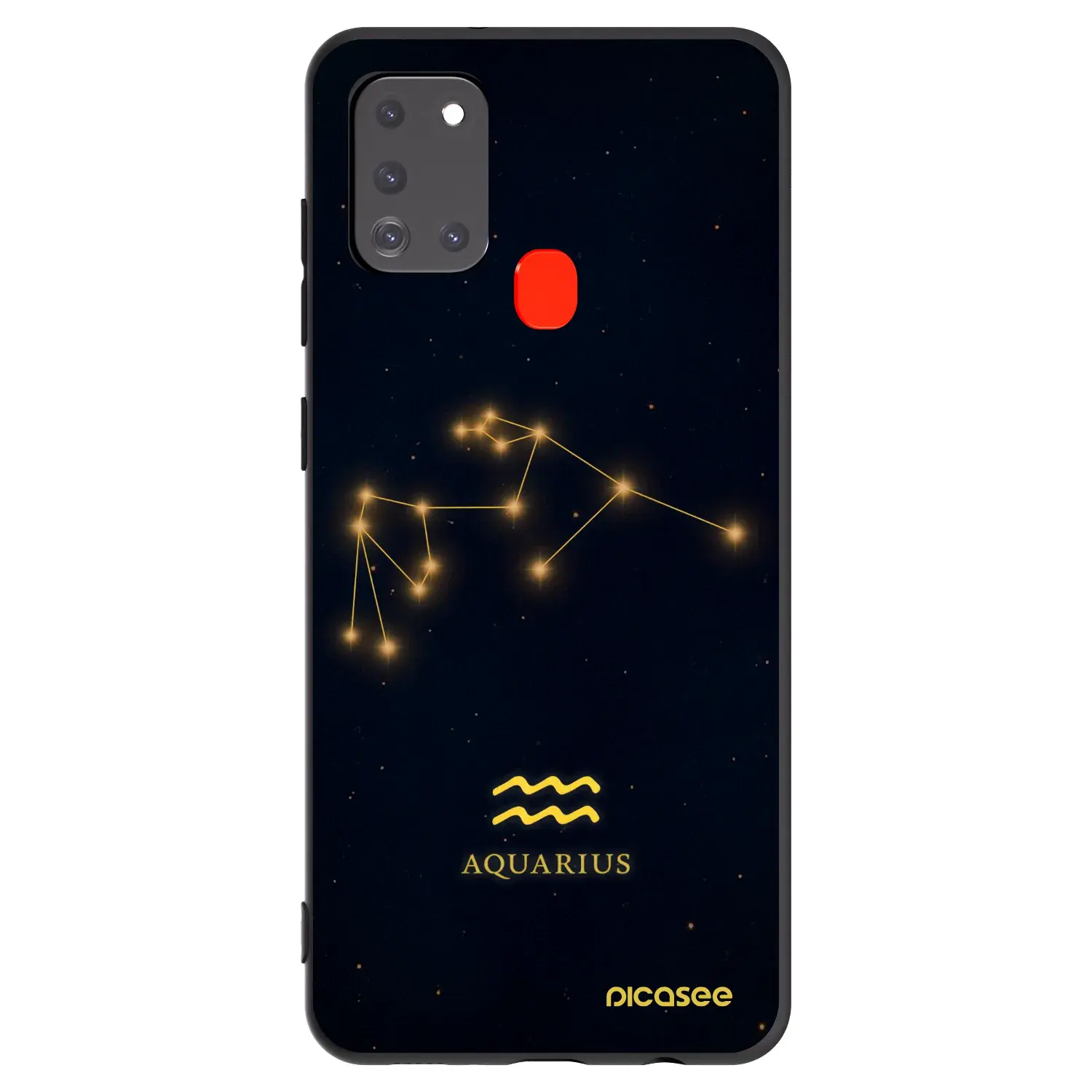 Silikonový černý obal pro Samsung Galaxy A21s - AQUARIUS