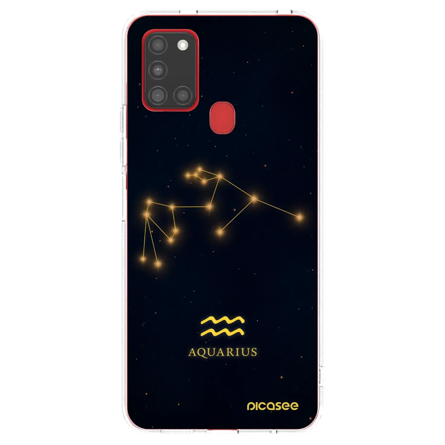 Silikonový průhledný obal pro Samsung Galaxy A21s - AQUARIUS