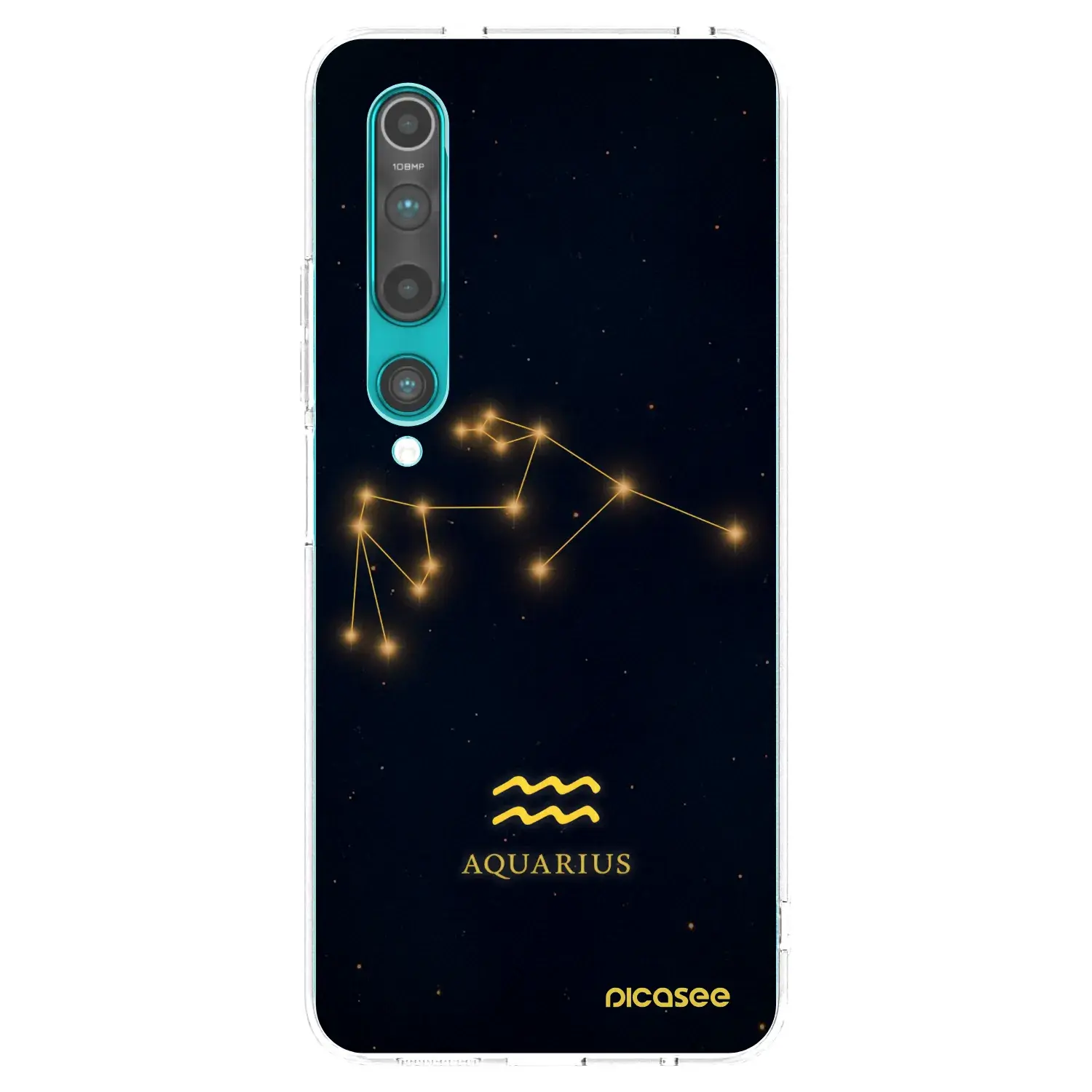 Silikonový průhledný obal pro Xiaomi Mi 10 - AQUARIUS