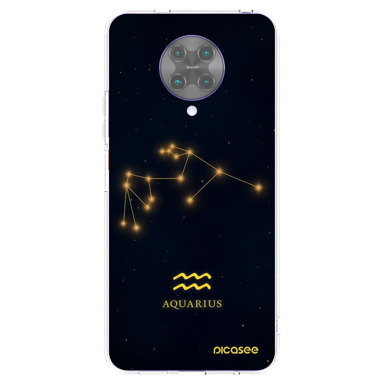 Silikonový průhledný obal pro Xiaomi Poco F2 Pro - AQUARIUS