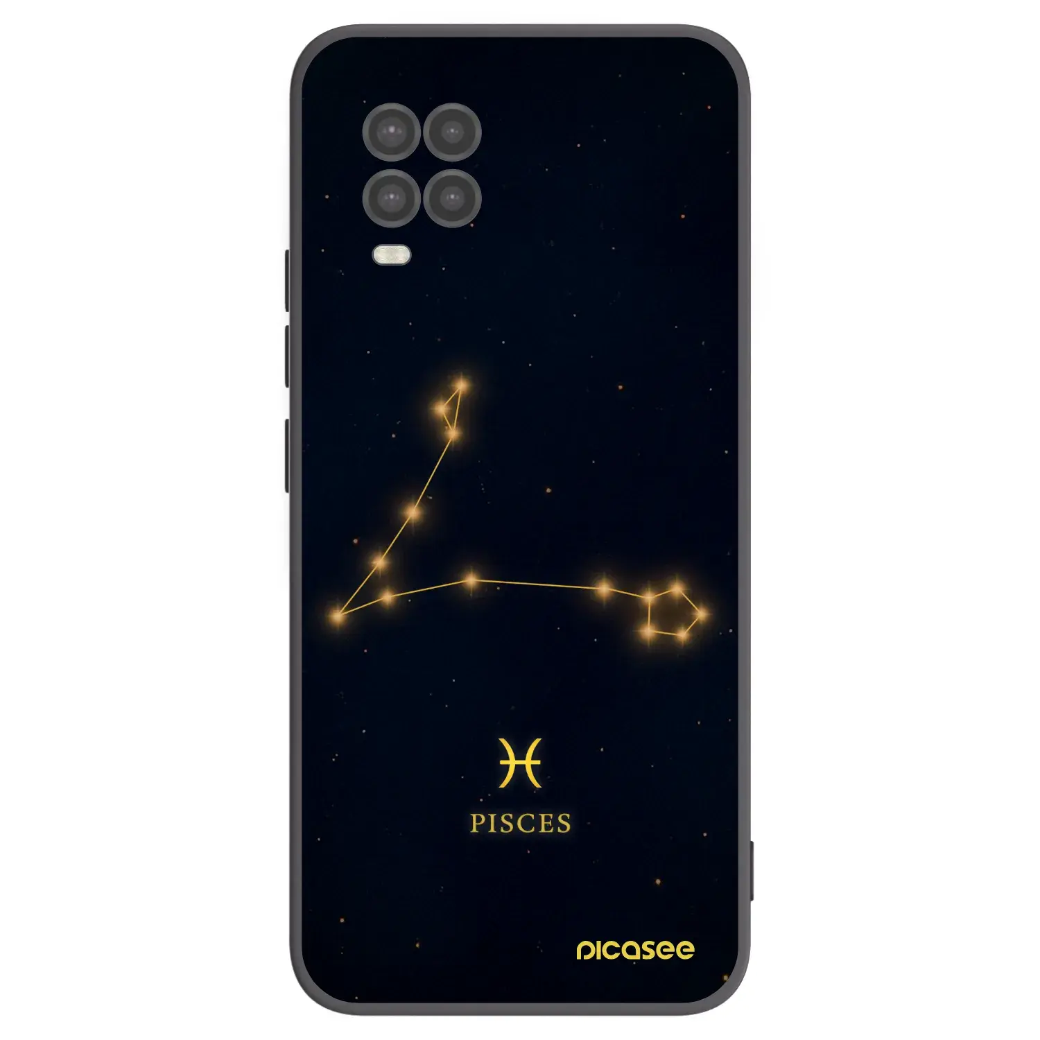 Silikonový černý obal pro Xiaomi Mi 10 Lite - PISCES