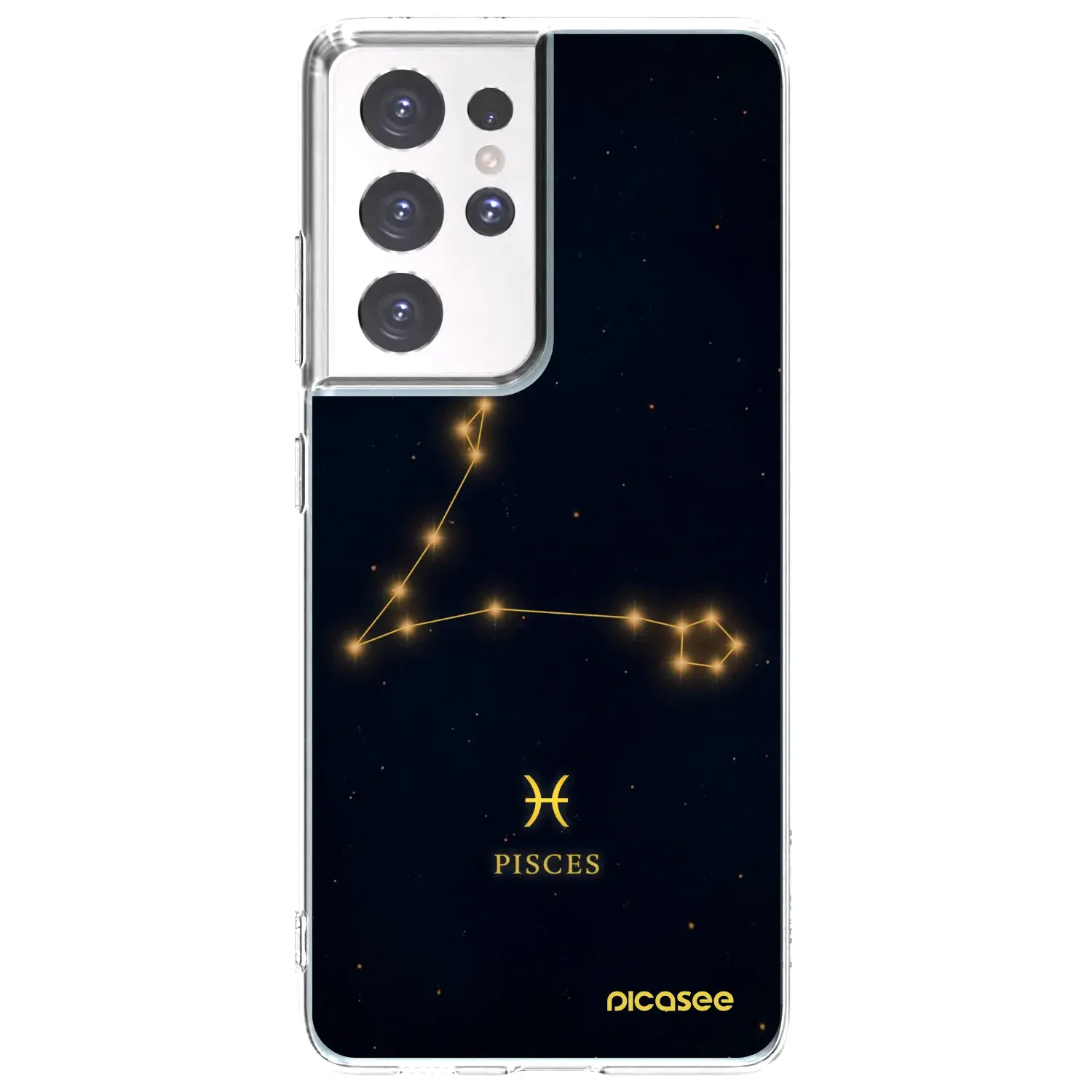 Silikonový průhledný obal pro Samsung Galaxy S21 Ultra 5G G998B - PISCES