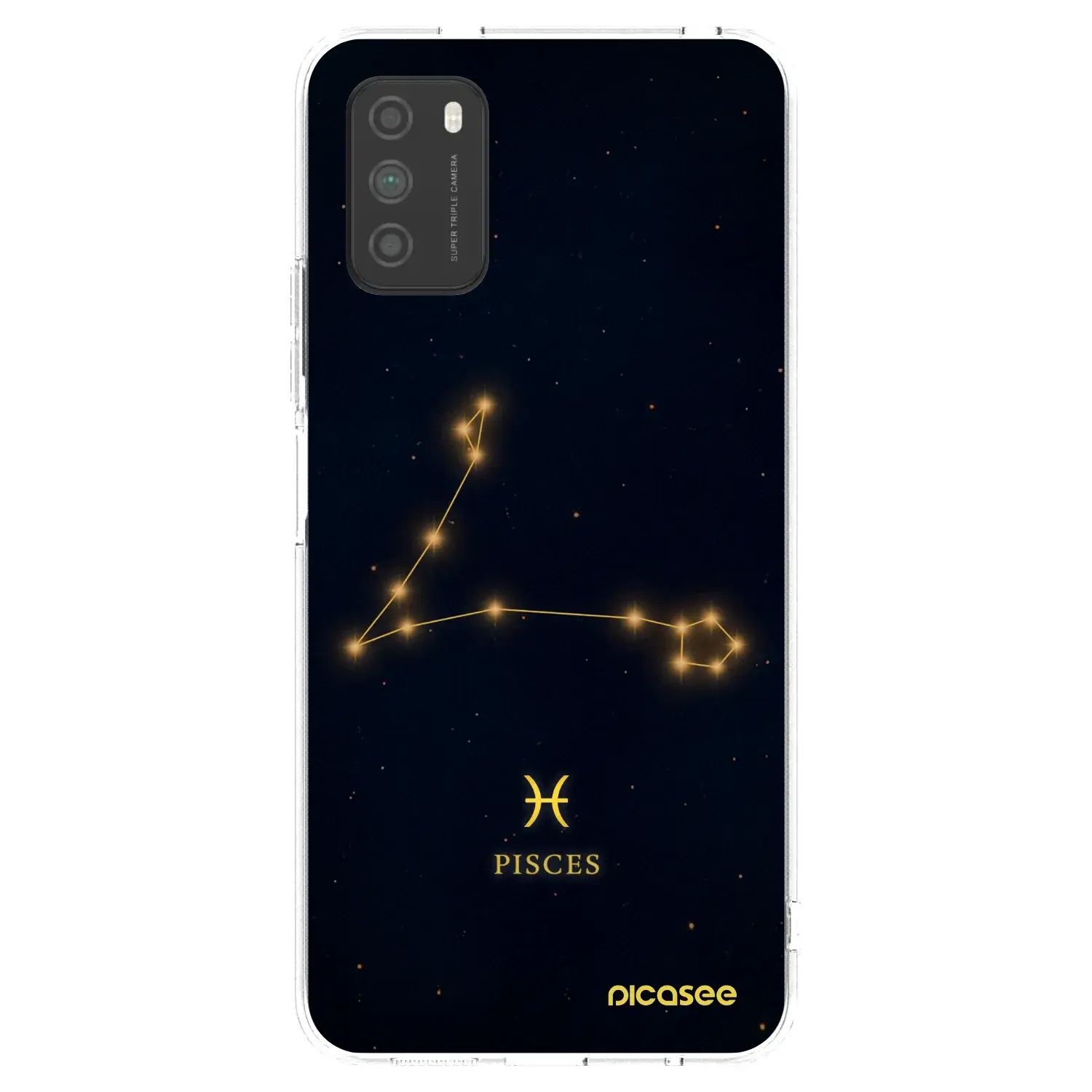 Silikonový průhledný obal pro Xiaomi Poco M3 - PISCES