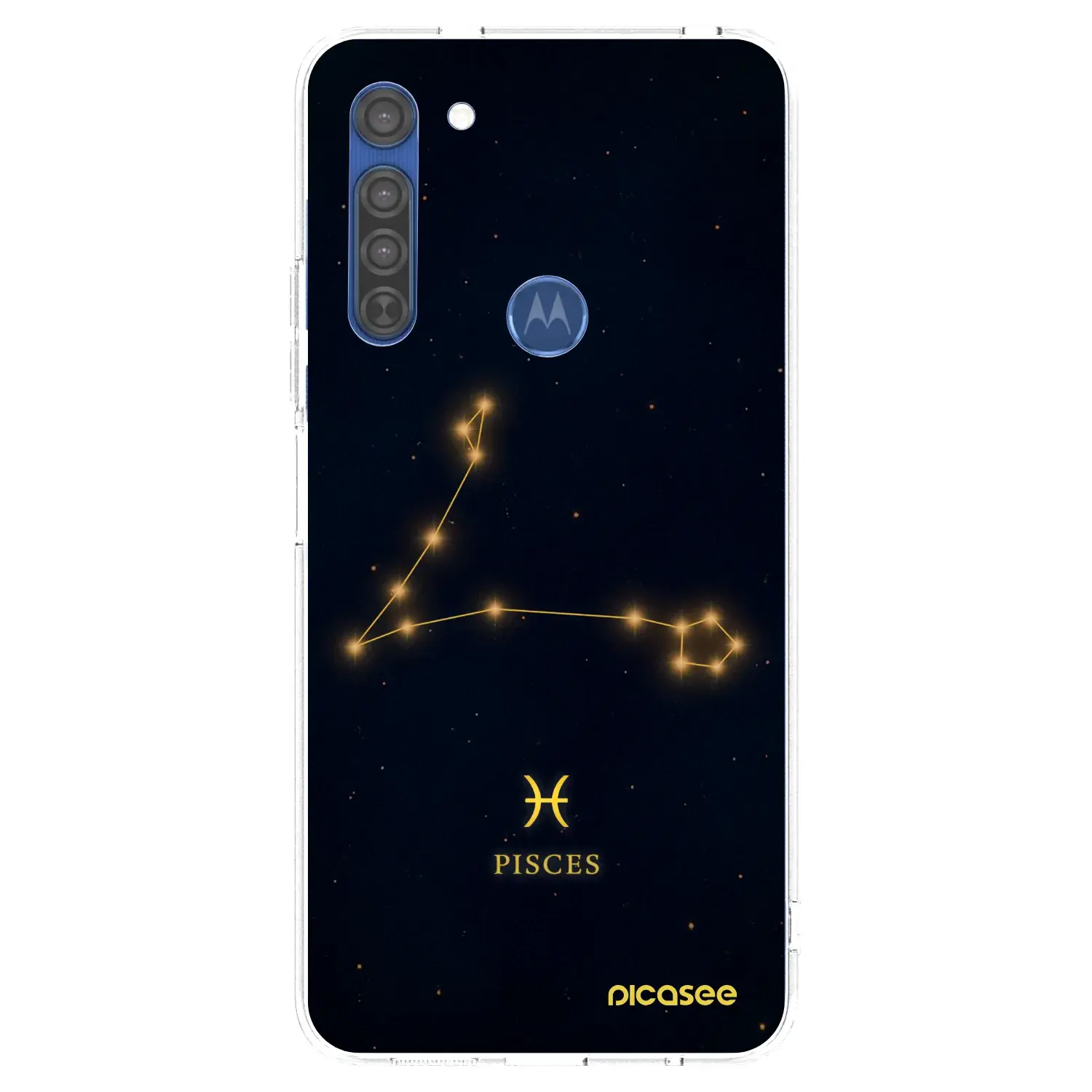 Silikonový průhledný obal pro Motorola Moto G8 - PISCES
