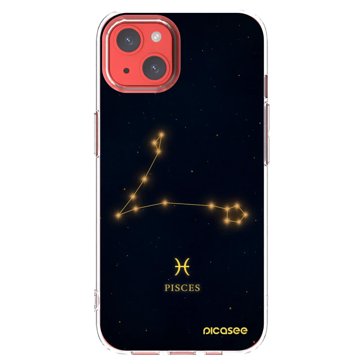 Silikonový průhledný obal pro Apple iPhone 13 - PISCES