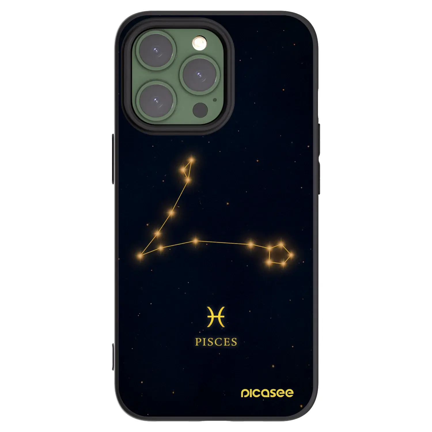 Silikonový černý obal pro Apple iPhone 13 Pro - PISCES