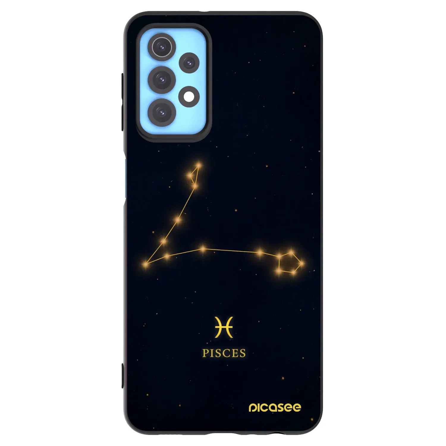 Silikonový černý obal pro Samsung Galaxy A32 4G SM-A325F - PISCES