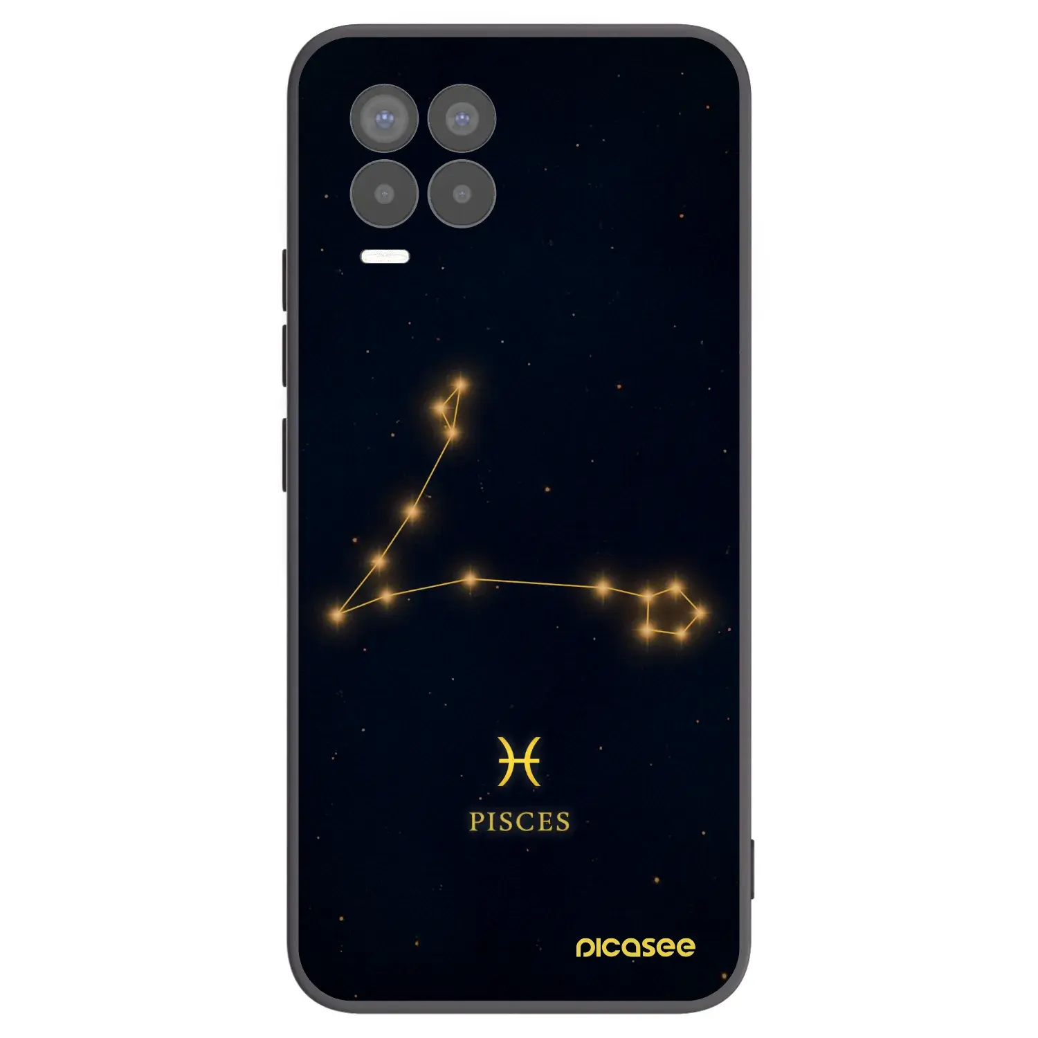 Silikonový černý obal pro Realme 8 Pro - PISCES