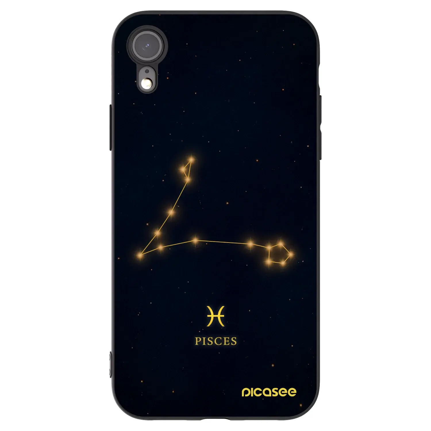 Silikonový černý obal pro Apple iPhone XR - PISCES