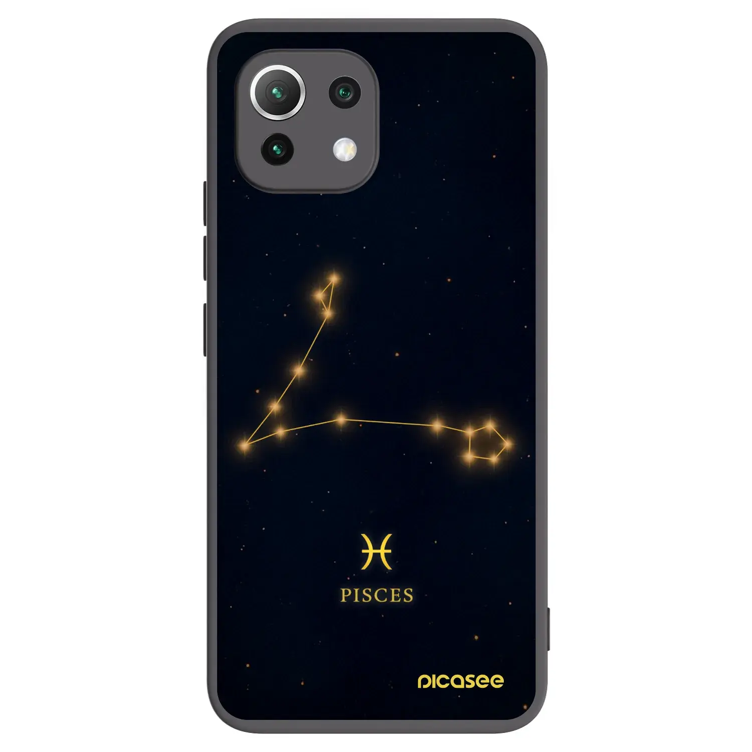 Silikonový černý obal pro Xiaomi 11 Lite 5G NE - PISCES