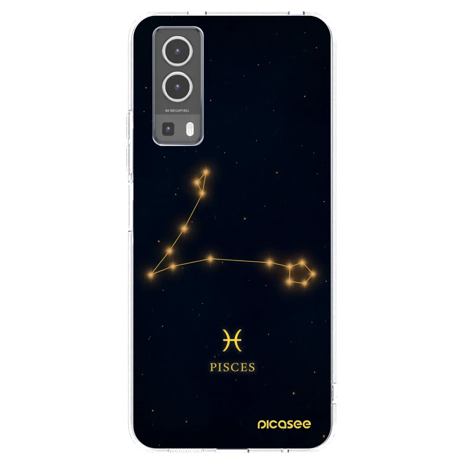 Silikonový průhledný obal pro Vivo Y72 5G - PISCES