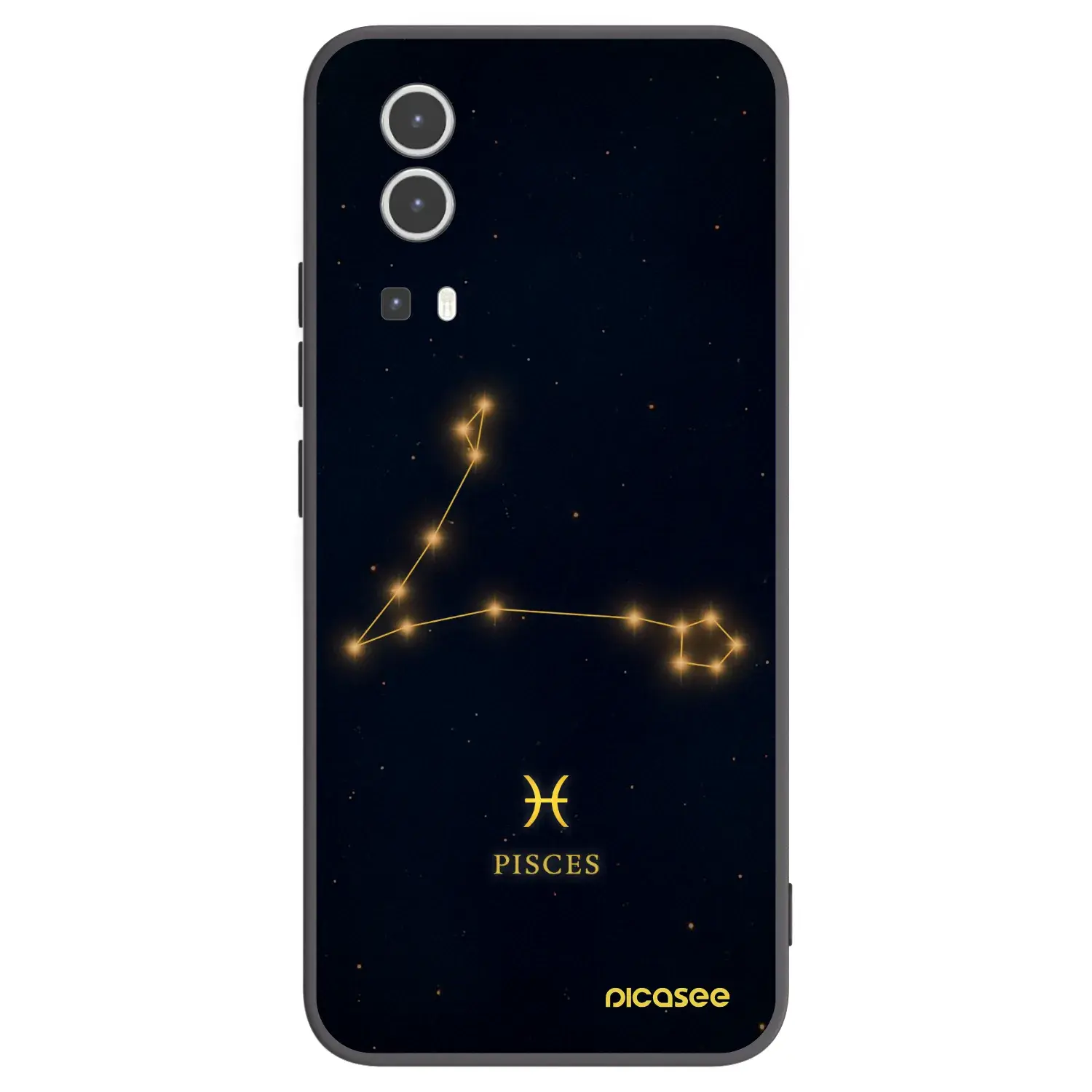 Silikonový černý obal pro Vivo Y72 5G - PISCES