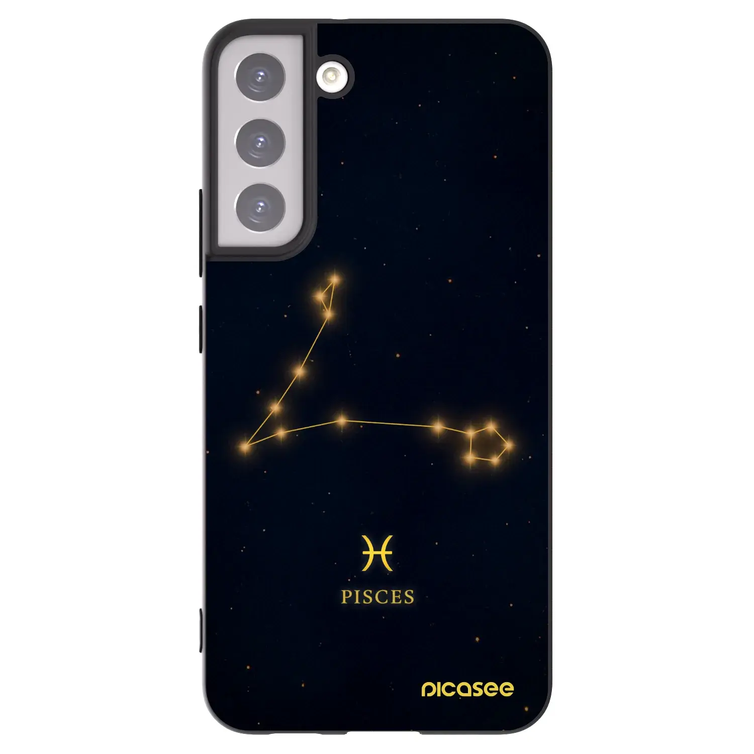 Silikonový černý obal pro Samsung Galaxy S22+ 5G - PISCES