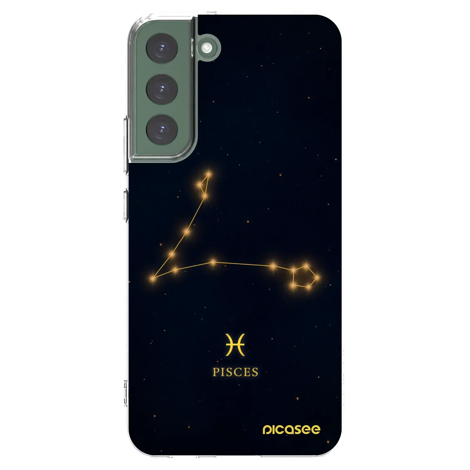 Silikonový průhledný obal pro Samsung Galaxy S22+ 5G - PISCES