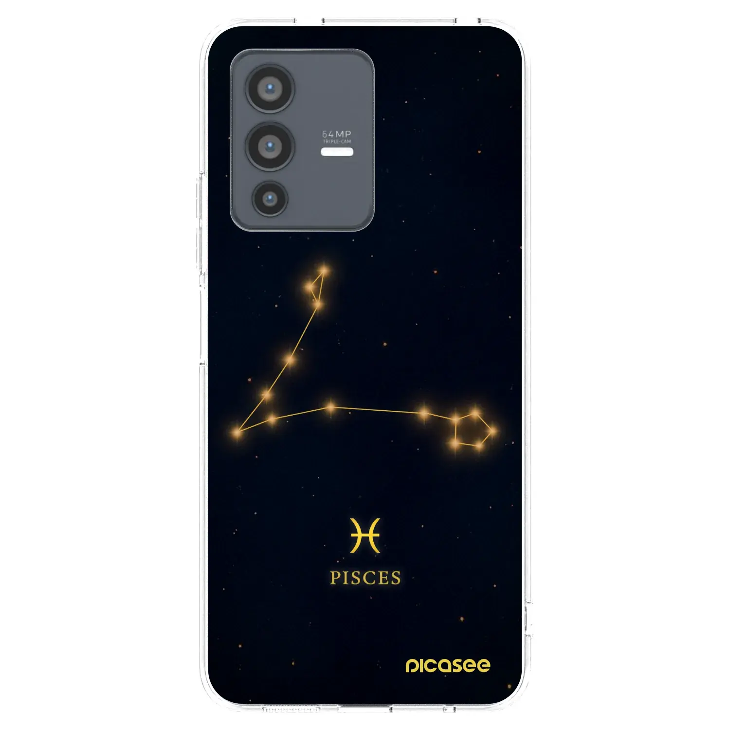 Silikonový průhledný obal pro Vivo V23 5G - PISCES