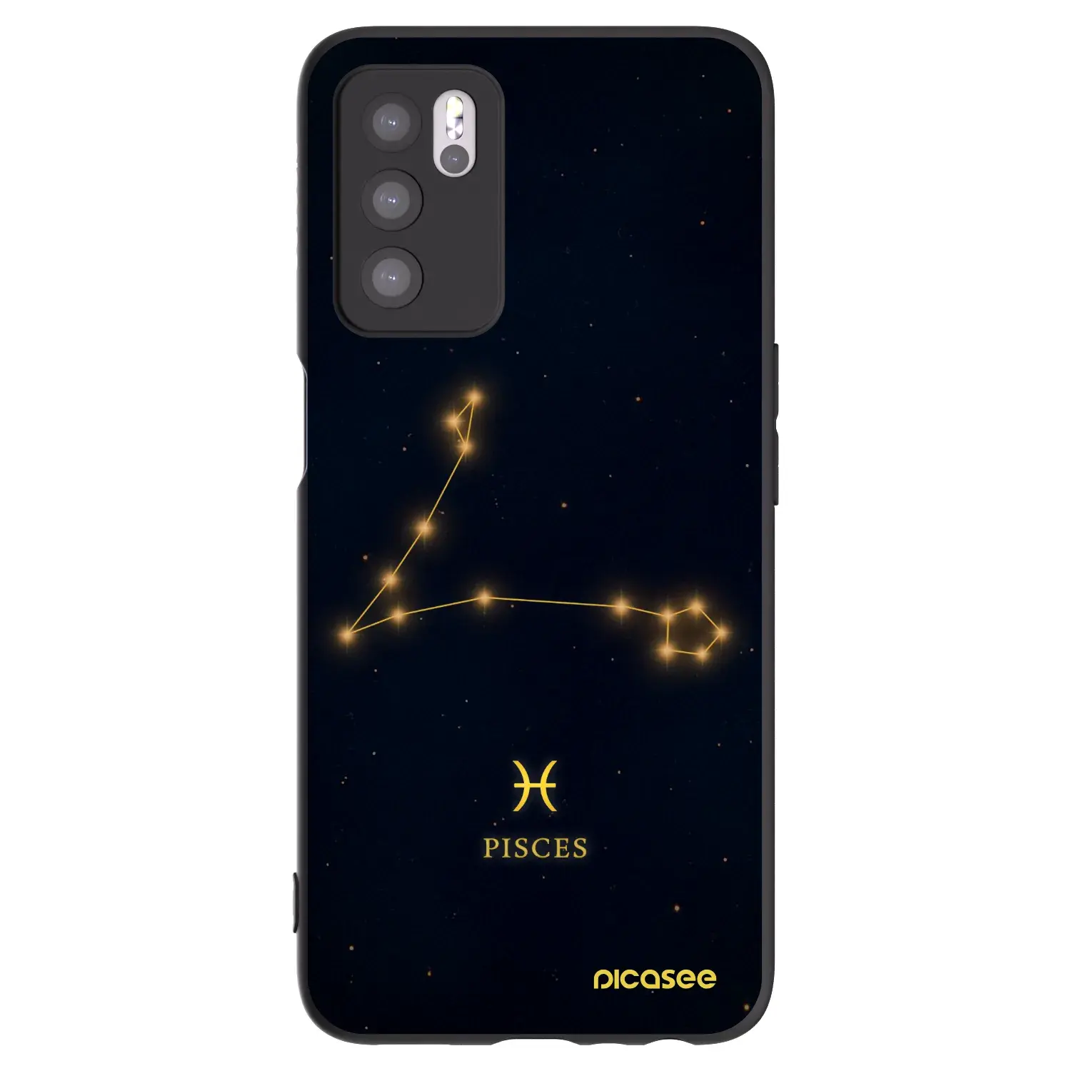 Silikonový černý obal pro OPPO A16s - PISCES