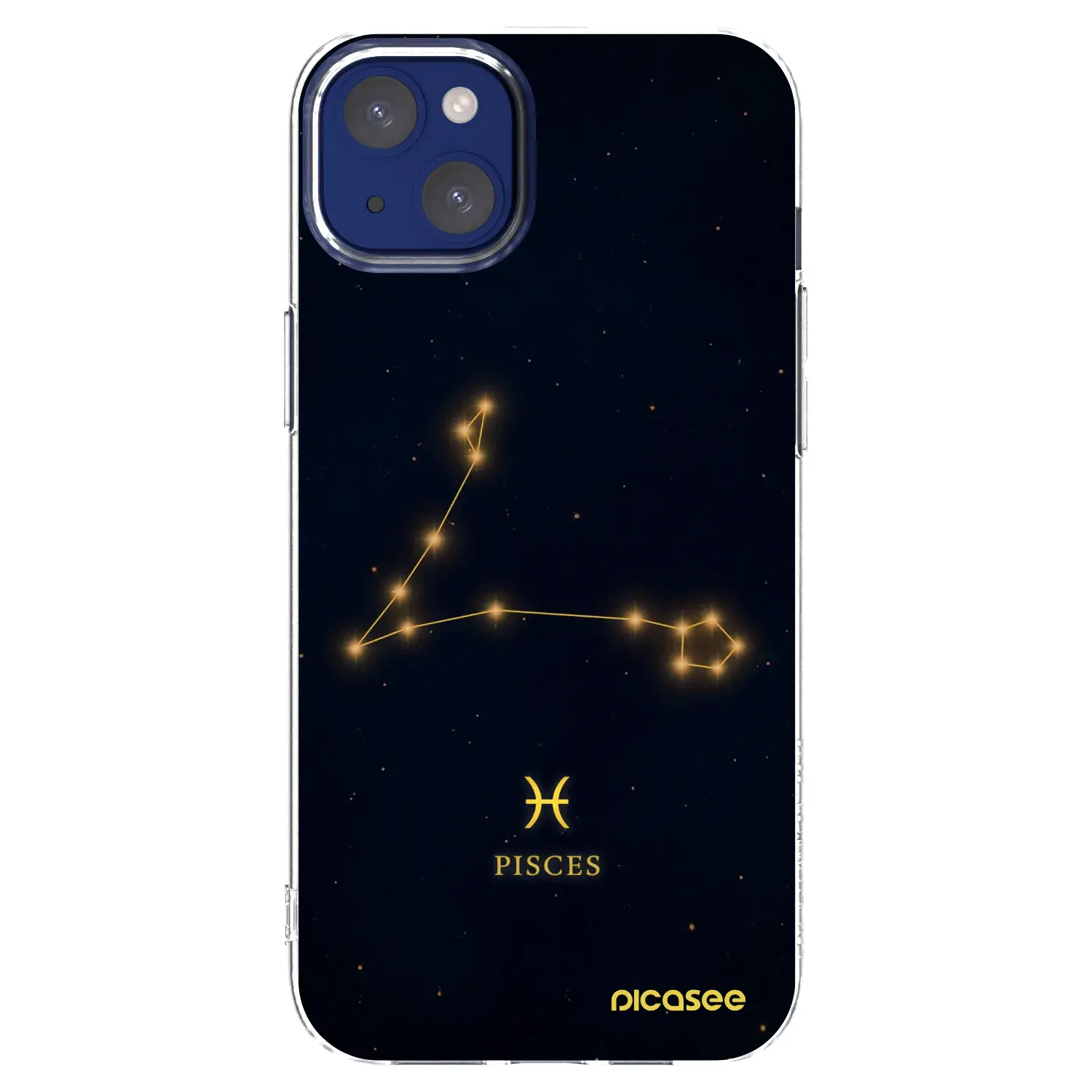 Silikonový průhledný obal pro Apple iPhone 14 Plus - PISCES