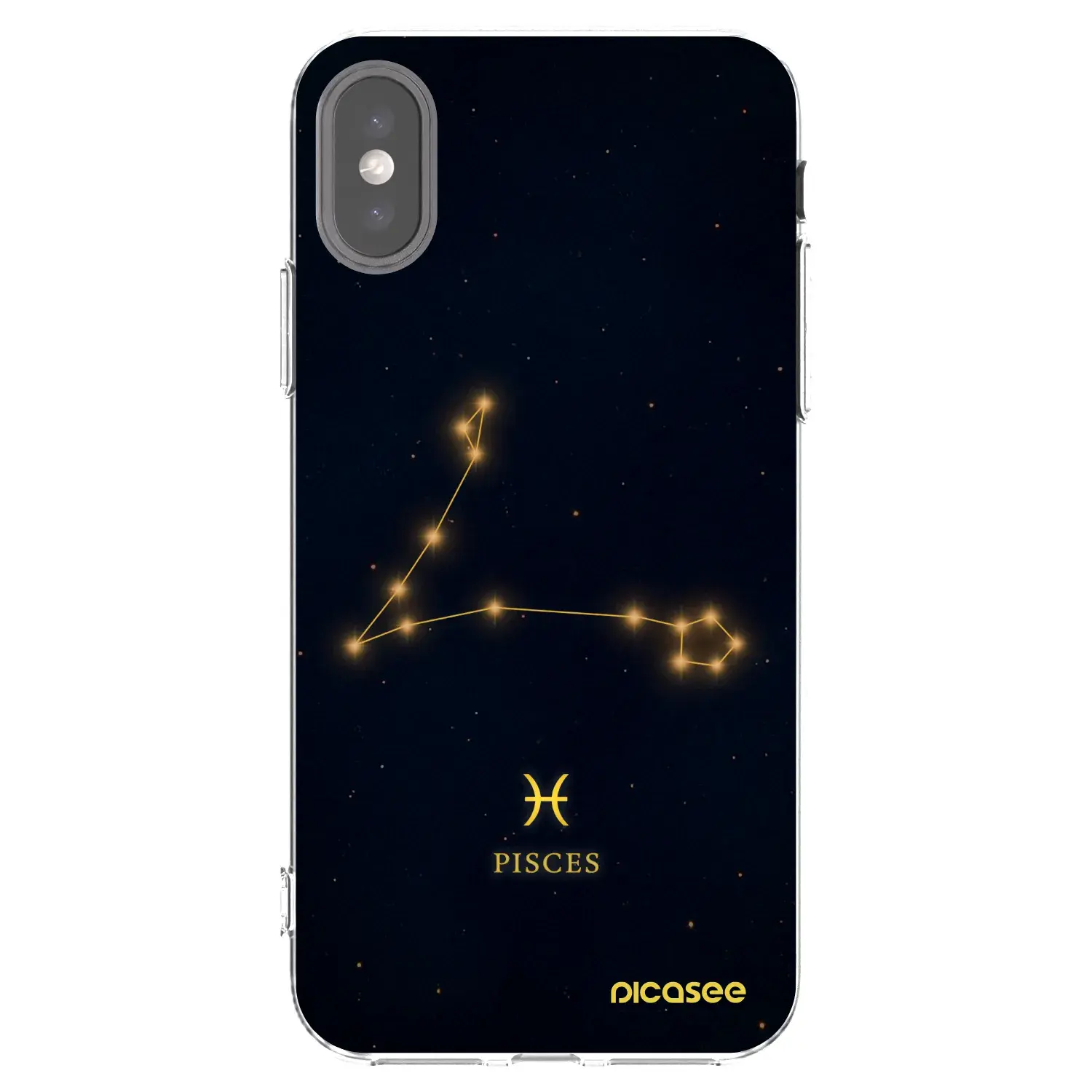Silikonový průhledný obal pro Apple iPhone X/XS - PISCES