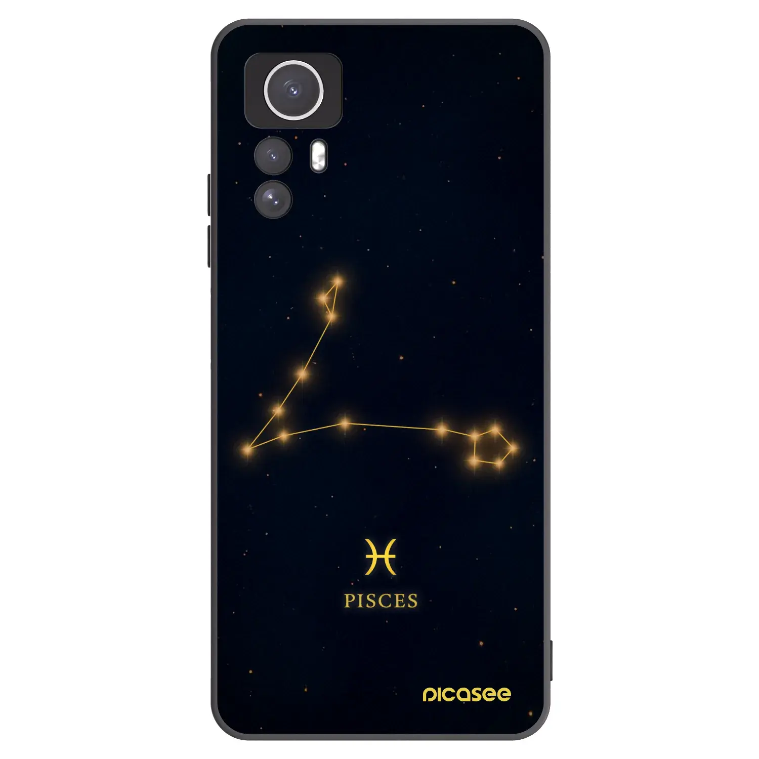 Silikonový černý obal pro Xiaomi Redmi Note 12S - PISCES