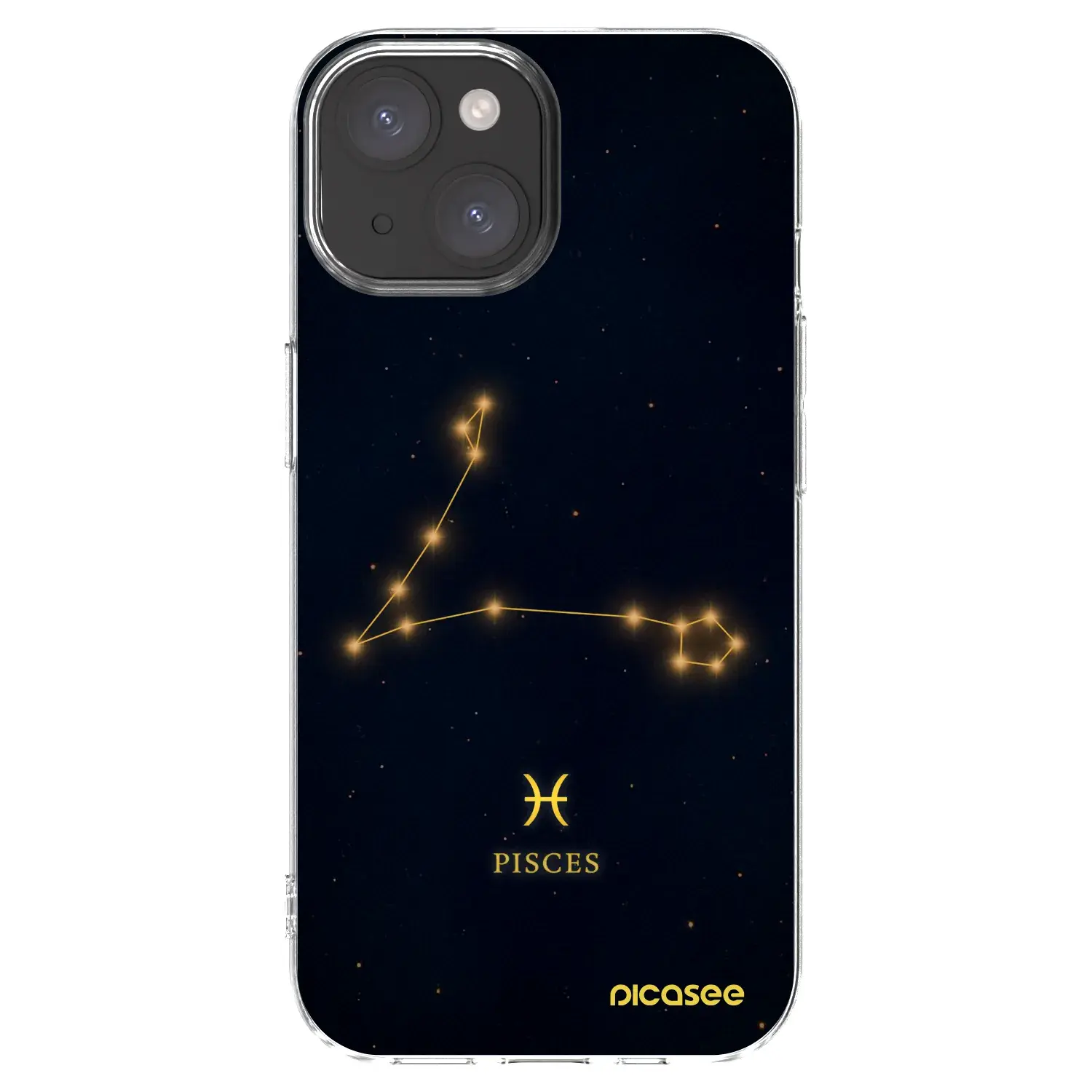 Silikonový průhledný obal pro Apple iPhone 15 - PISCES