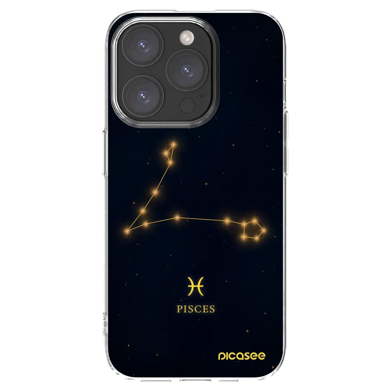 Silikonový průhledný obal pro Apple iPhone 15 Pro - PISCES
