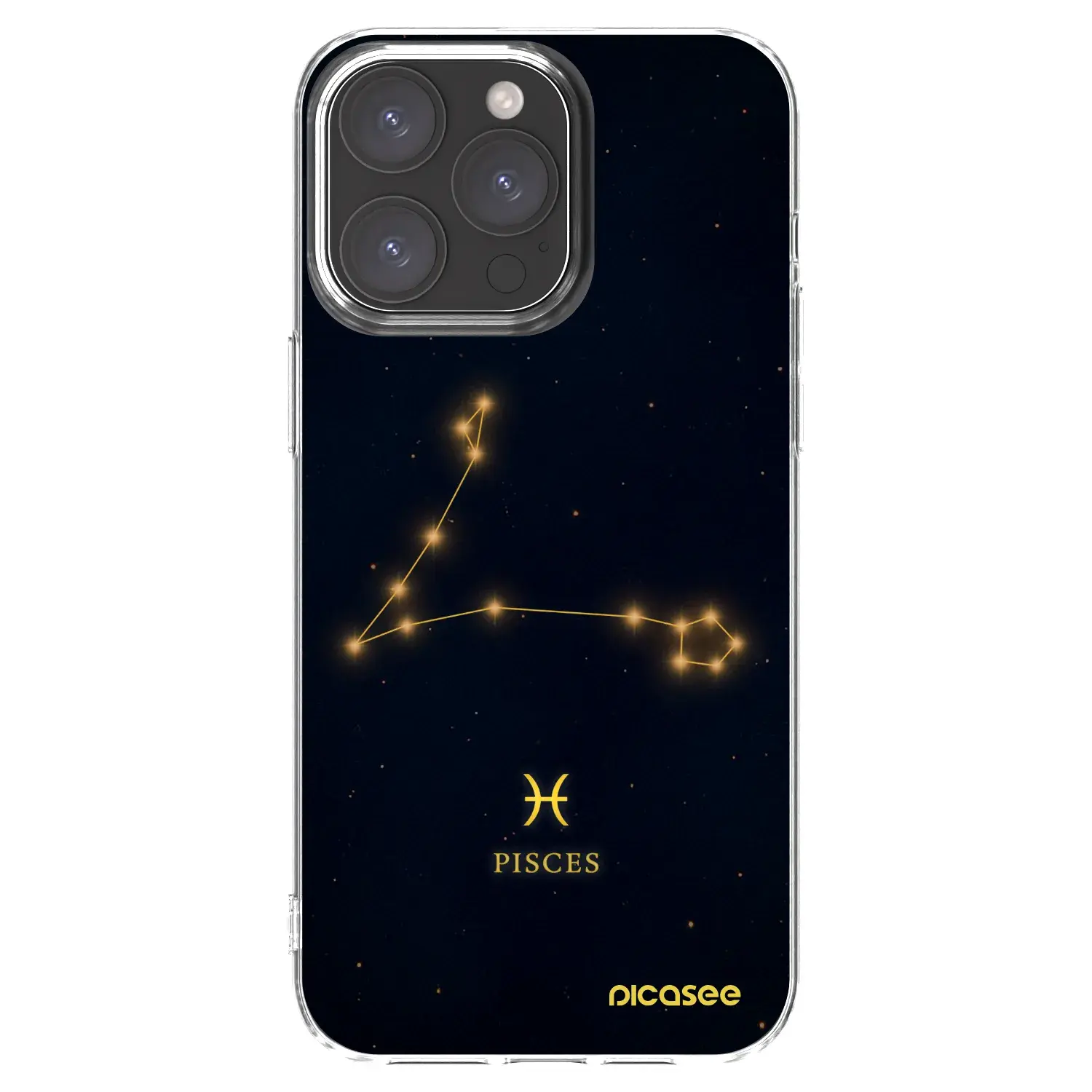 Silikonový průhledný obal pro Apple iPhone 15 Pro Max - PISCES