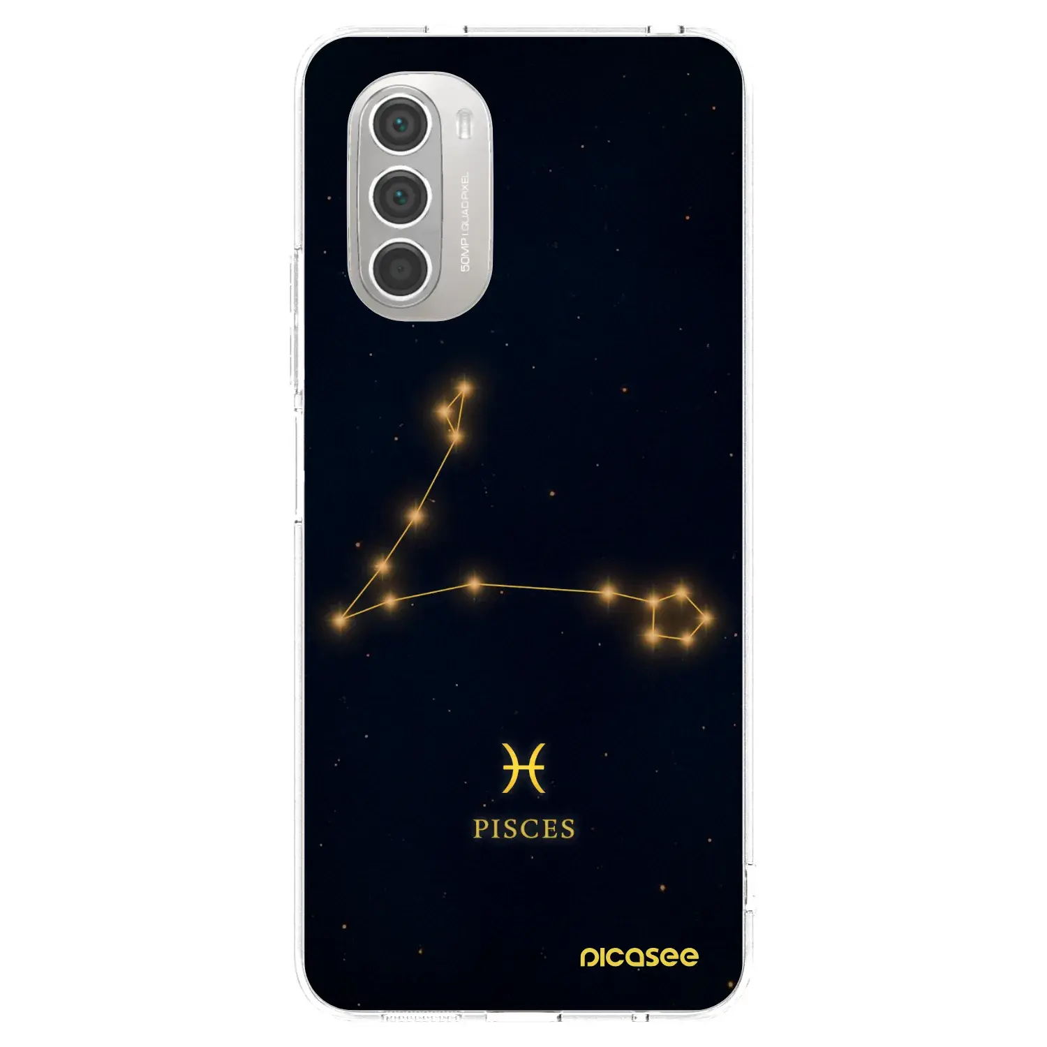 Silikonový průhledný obal pro Motorola Moto G51 - PISCES